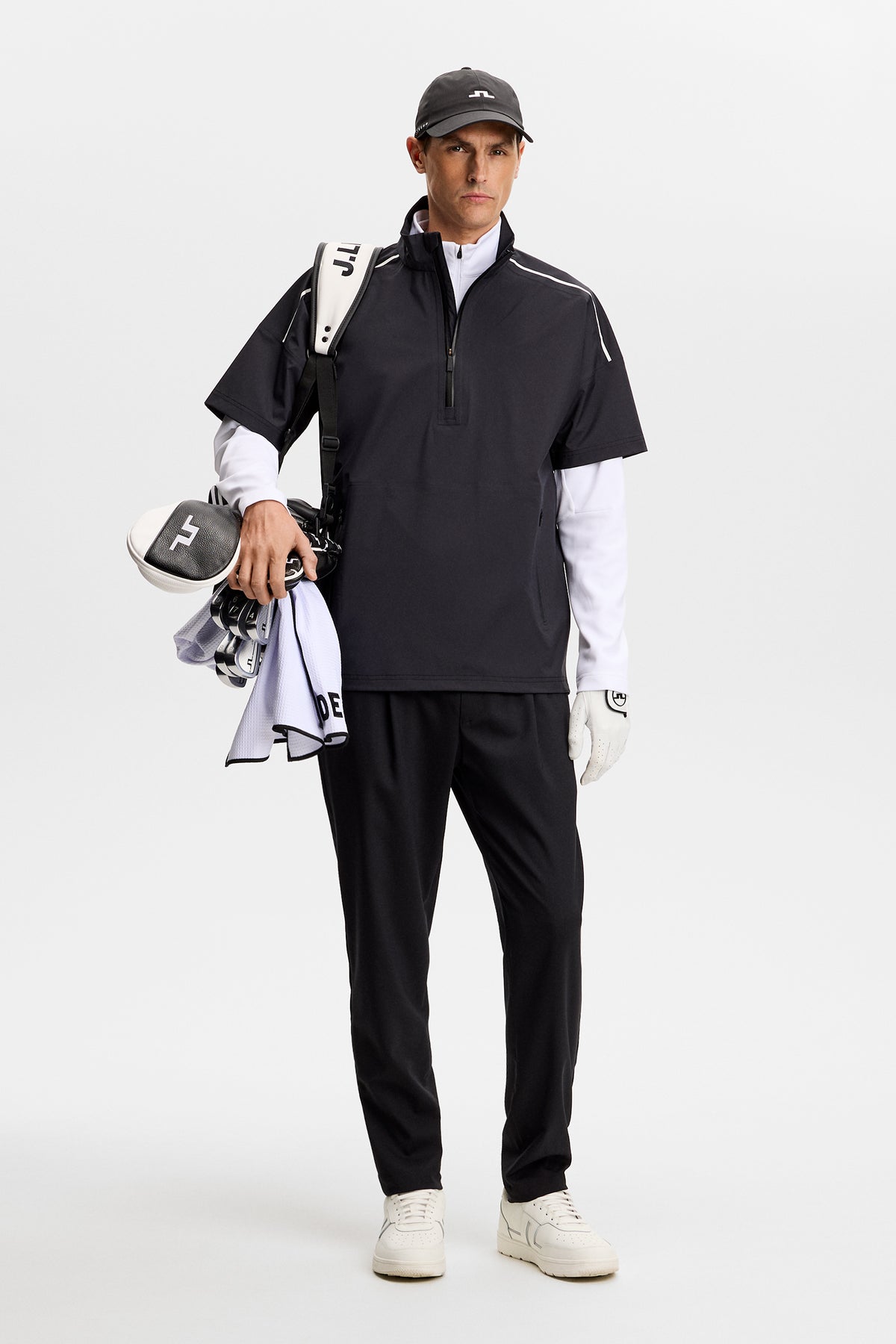 Shay Rain Shirt in Black by J.Lindeberg