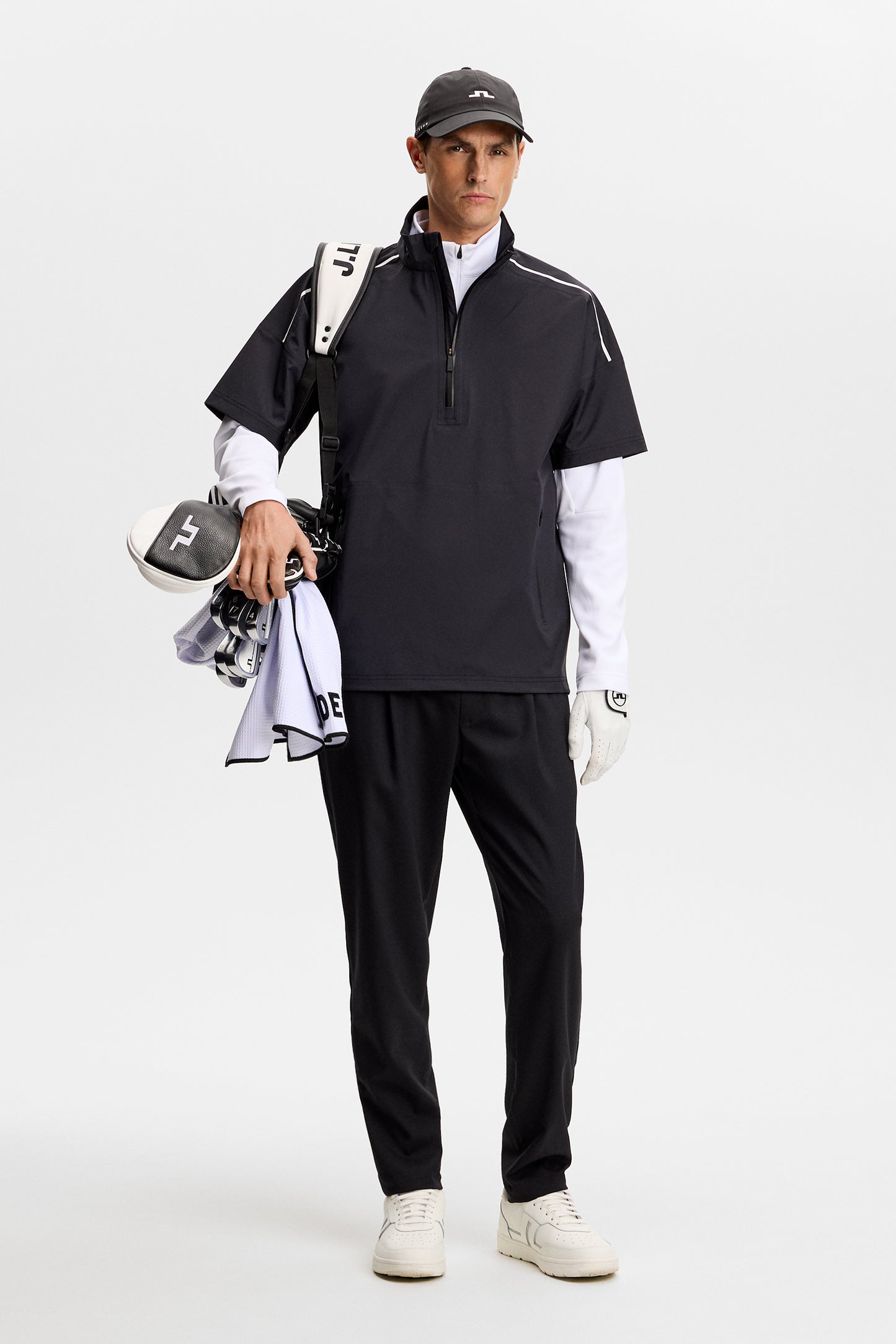 Shay Rain Shirt in Black by J.Lindeberg