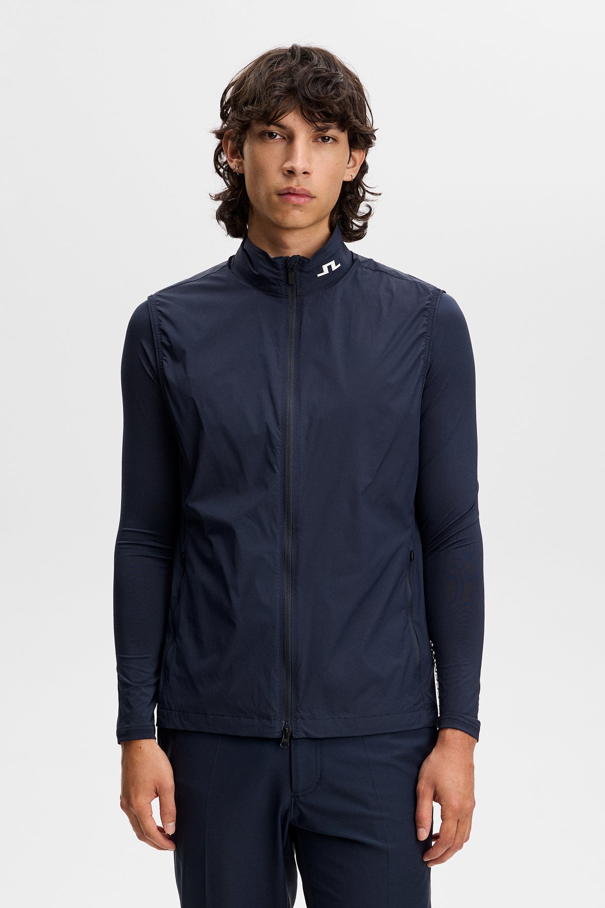 Tour Tech Packable Vest in JL Navy by J.Lindeberg