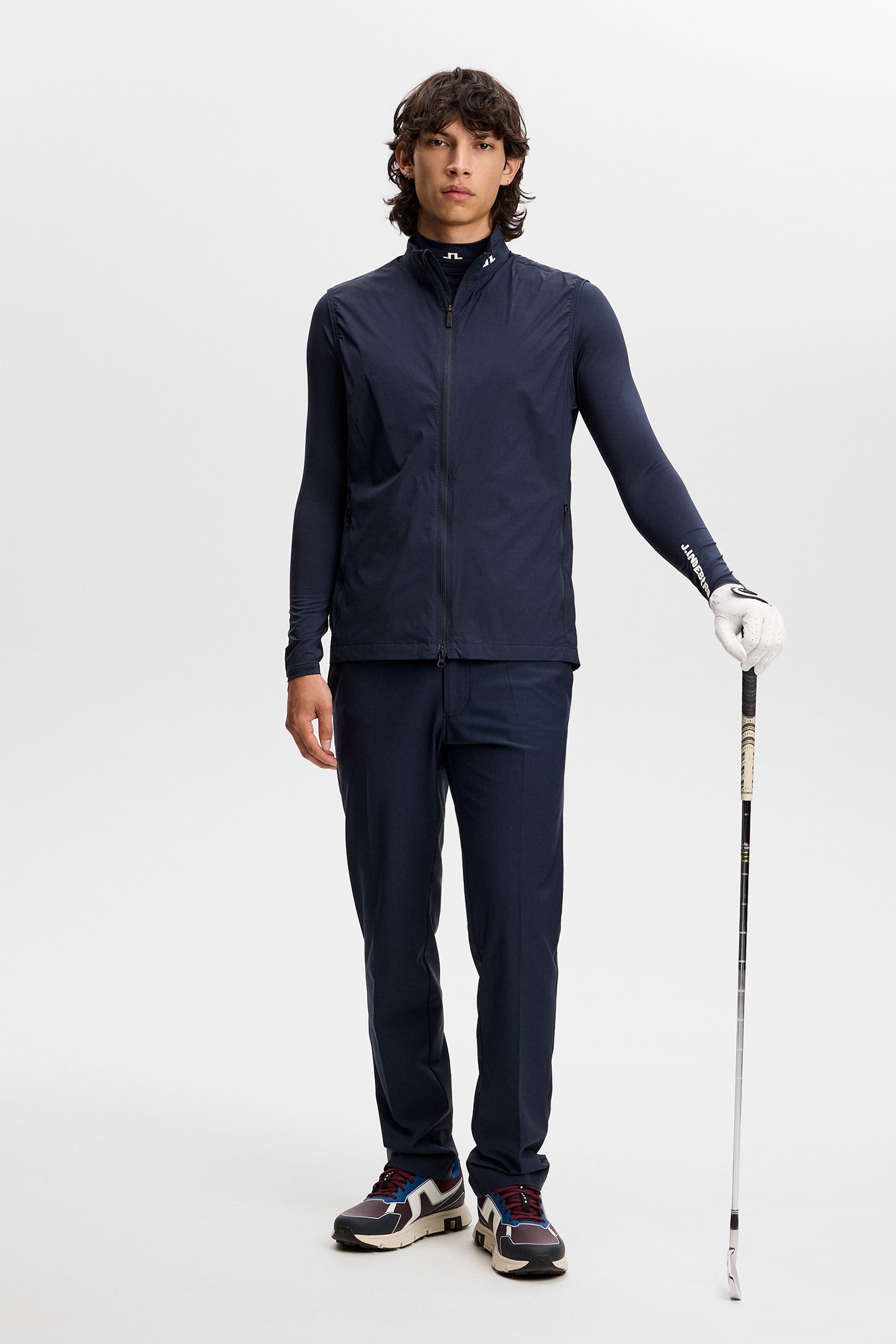 Tour Tech Packable Vest in JL Navy by J.Lindeberg