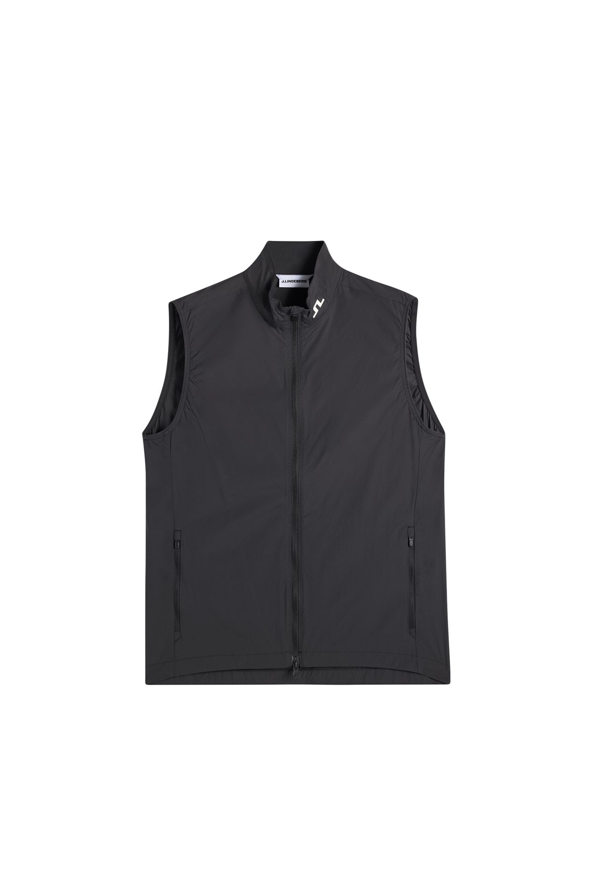 Tour Tech Packable Vest in Black by J.Lindeberg