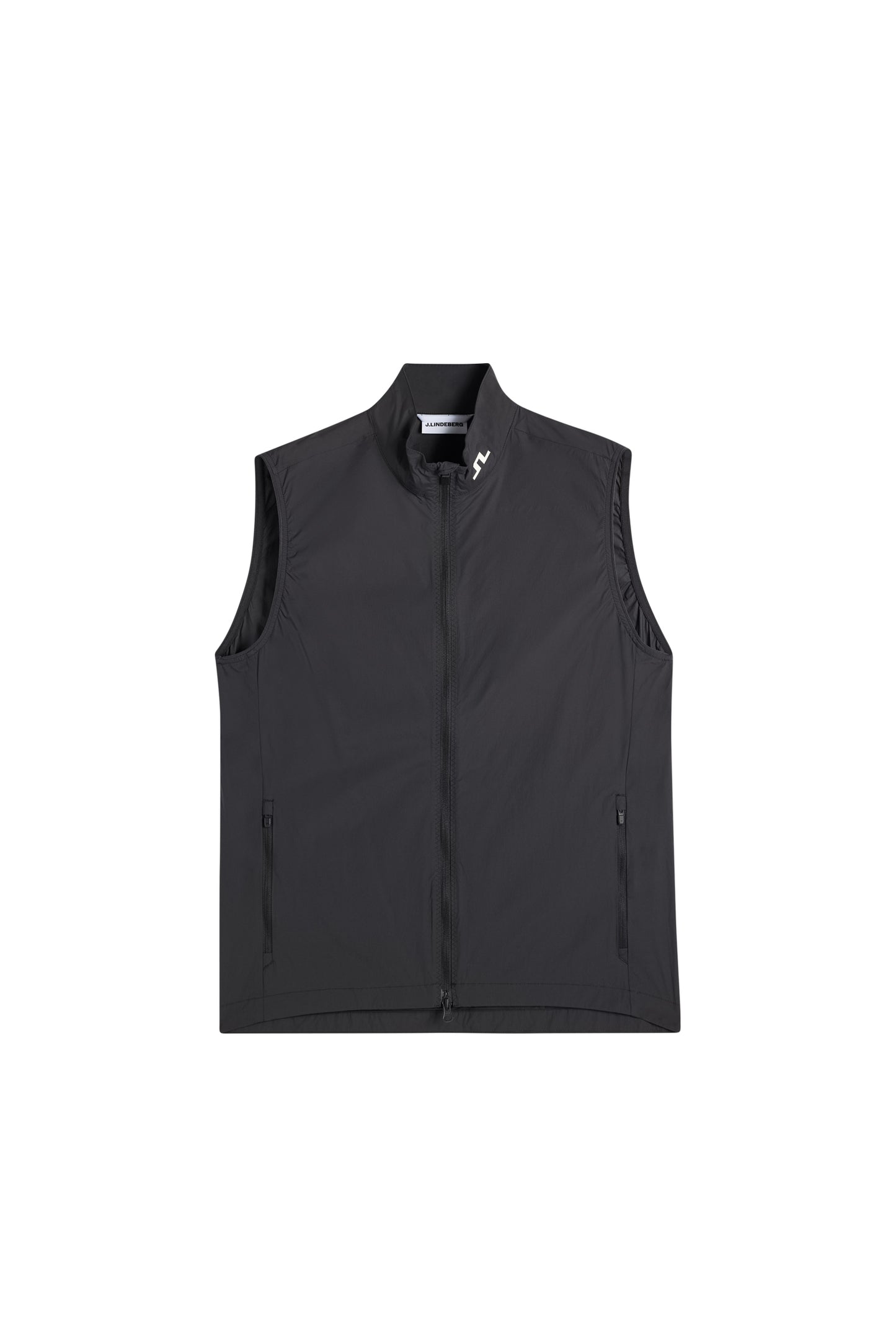 Tour Tech Packable Vest in Black by J.Lindeberg