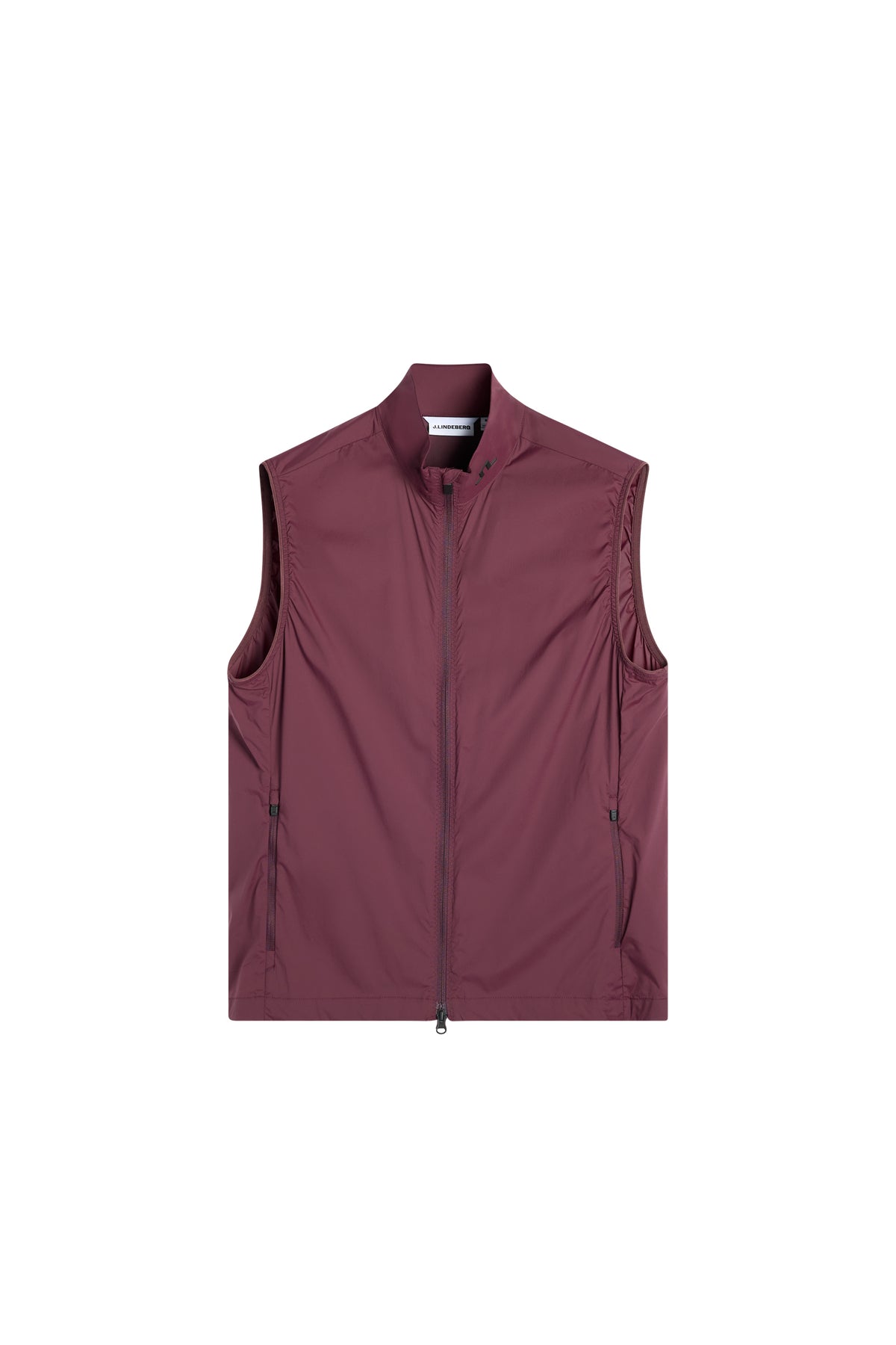Tour Tech Packable Vest in Winetasting by J.Lindeberg