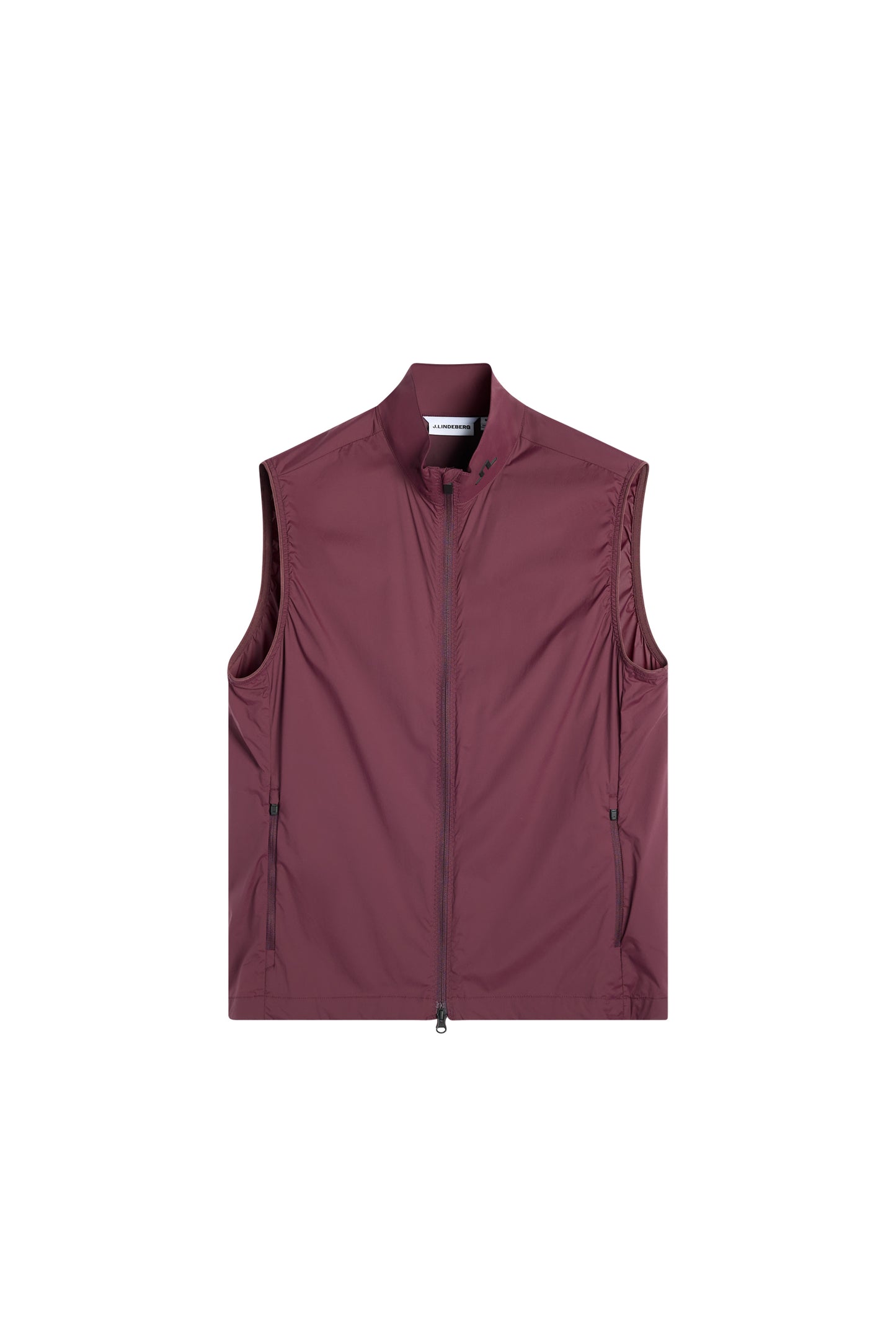 Tour Tech Packable Vest in Winetasting by J.Lindeberg
