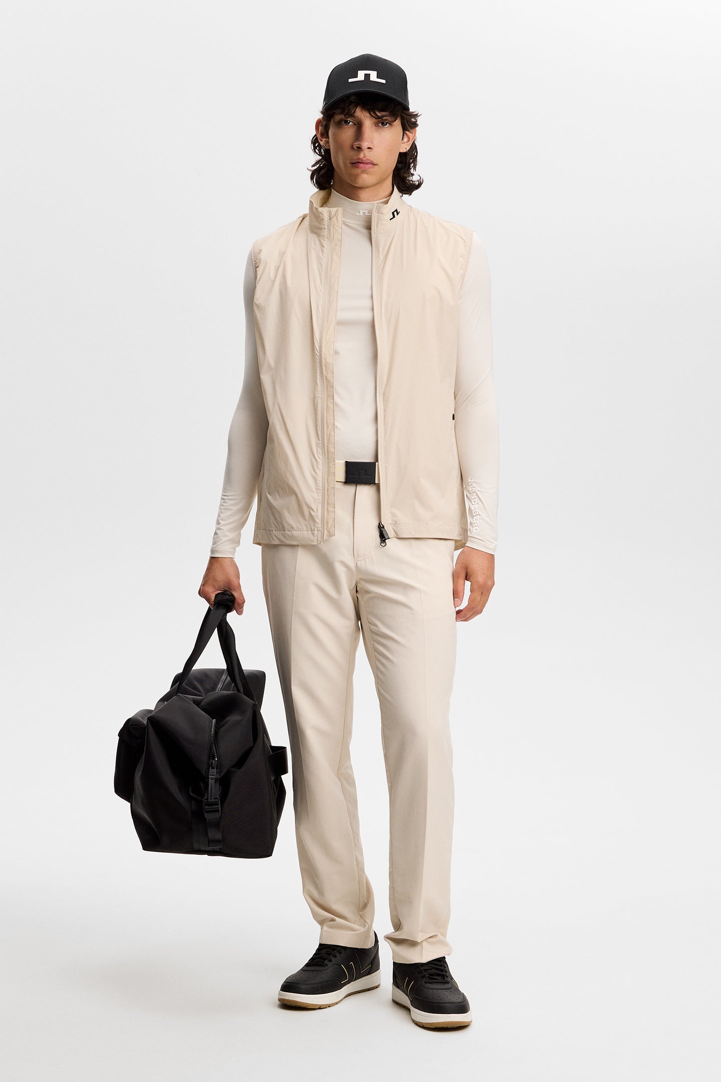 Tour Tech Packable Vest in Moonbeam by J.Lindeberg