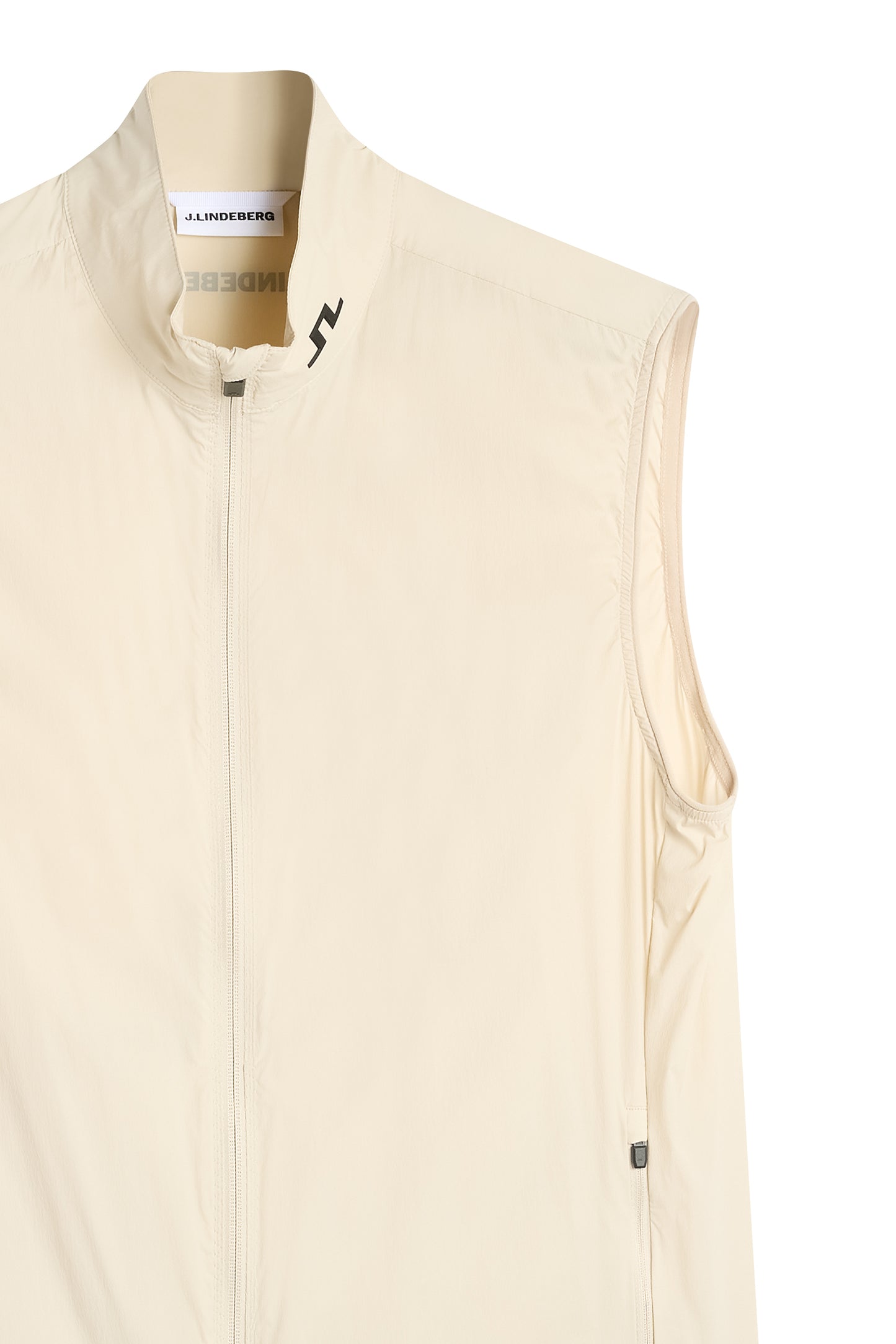 Tour Tech Packable Vest in Moonbeam by J.Lindeberg