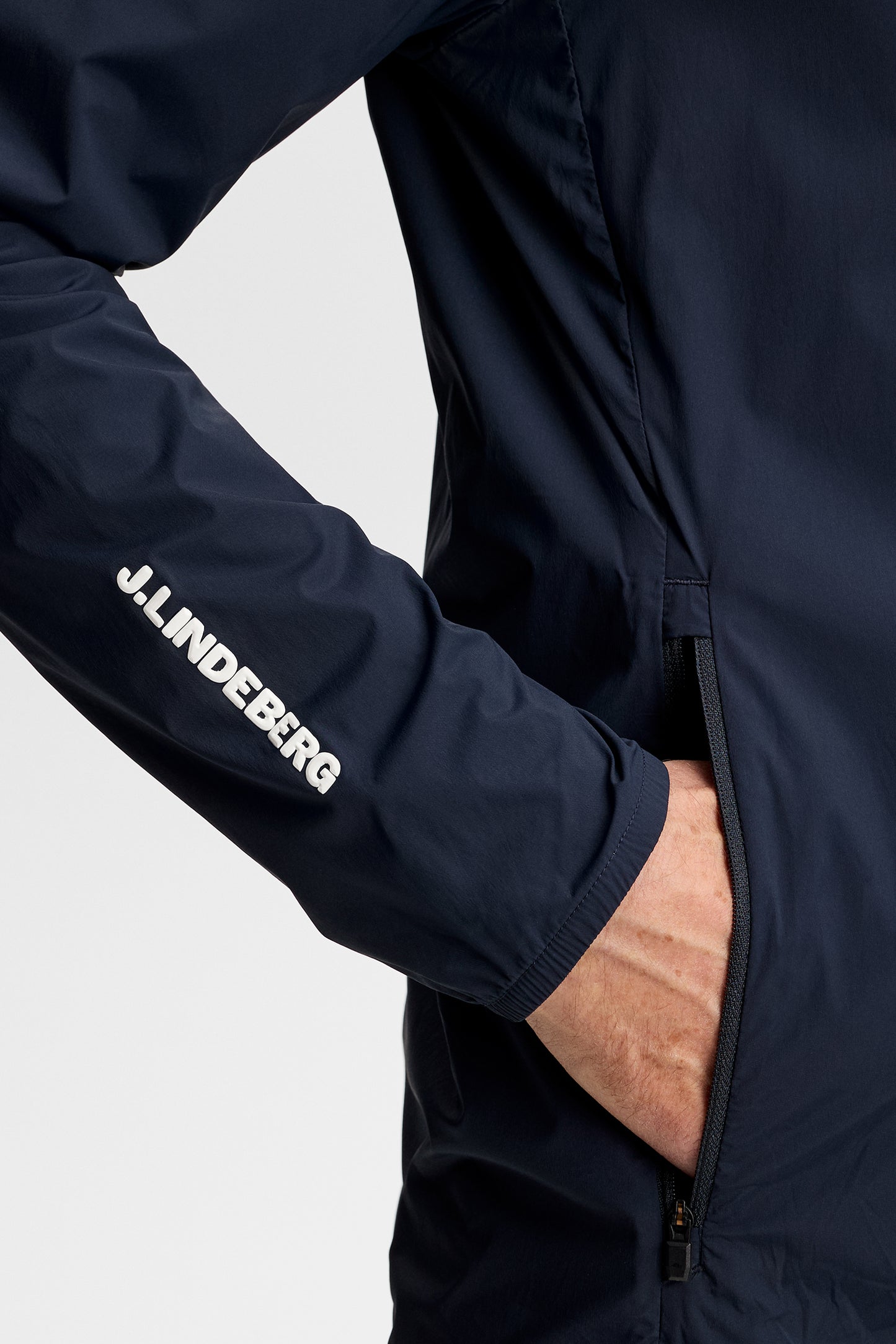 Tour Tech Packable Jacket in JL Navy by J.Lindeberg
