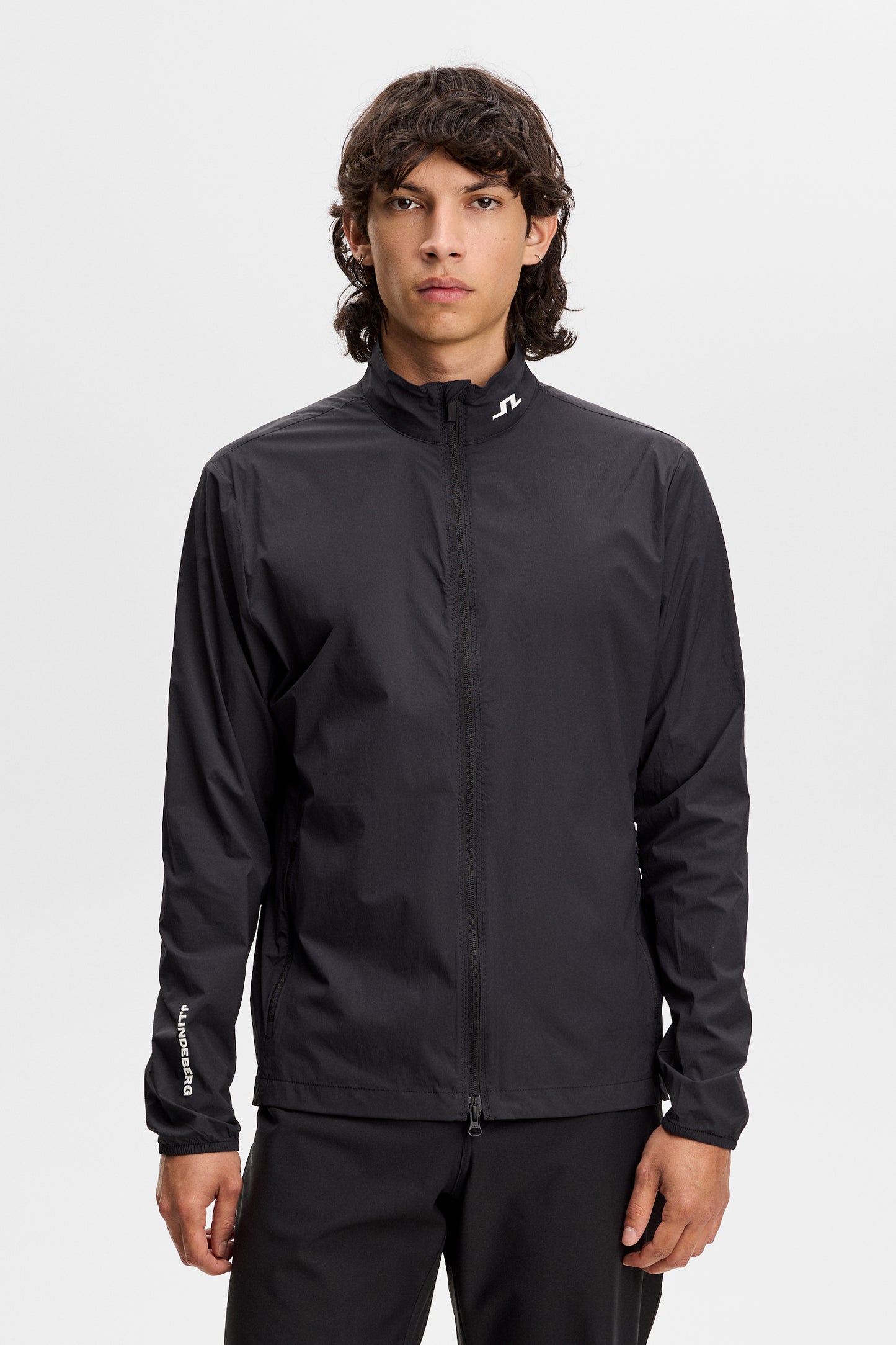 Tour Tech Packable Jacket in Black by J.Lindeberg