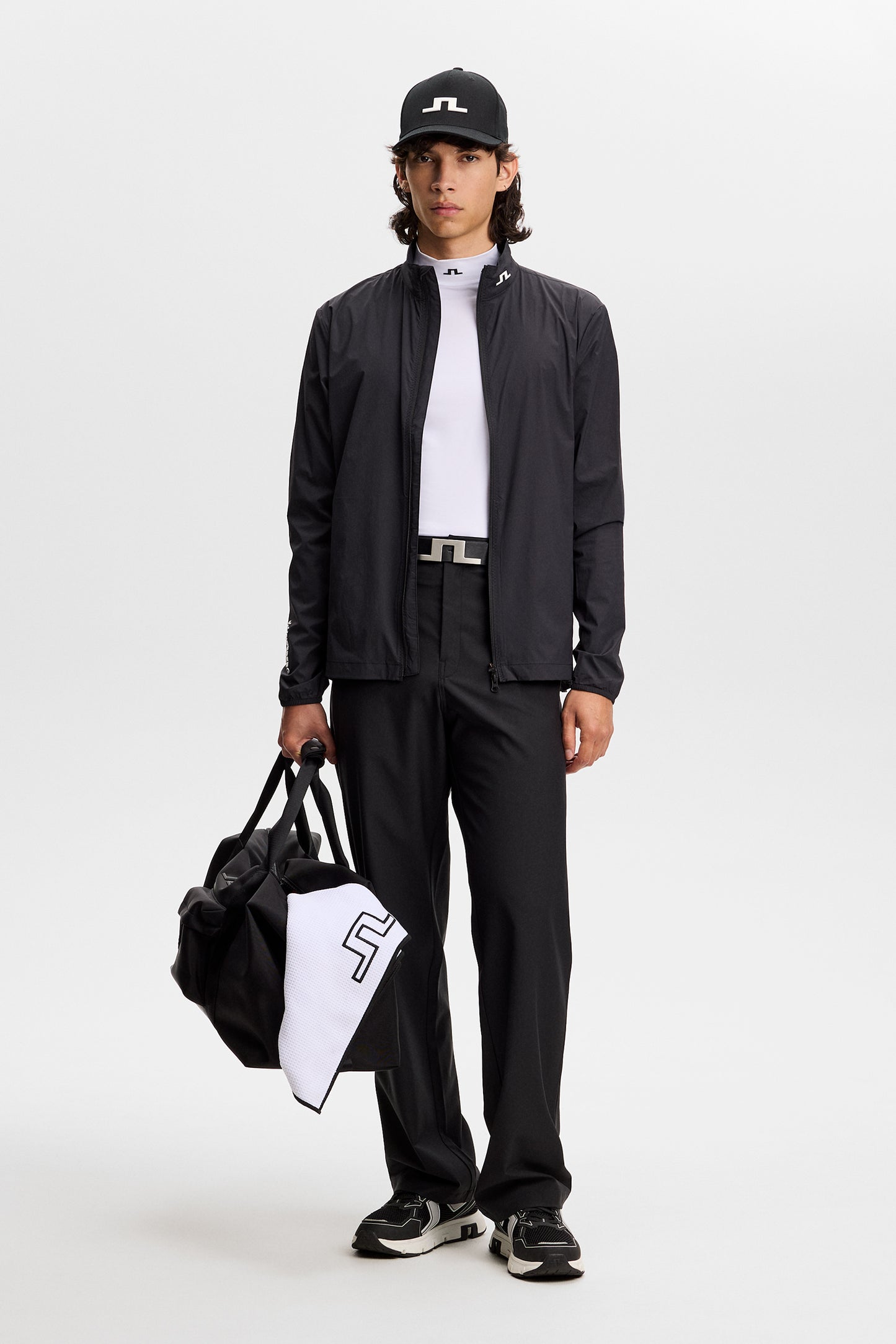 Tour Tech Packable Jacket in Black by J.Lindeberg