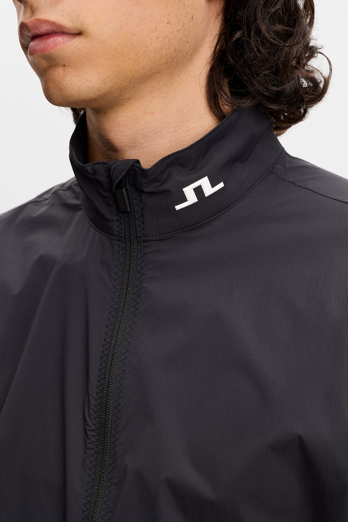 Tour Tech Packable Jacket in Black by J.Lindeberg