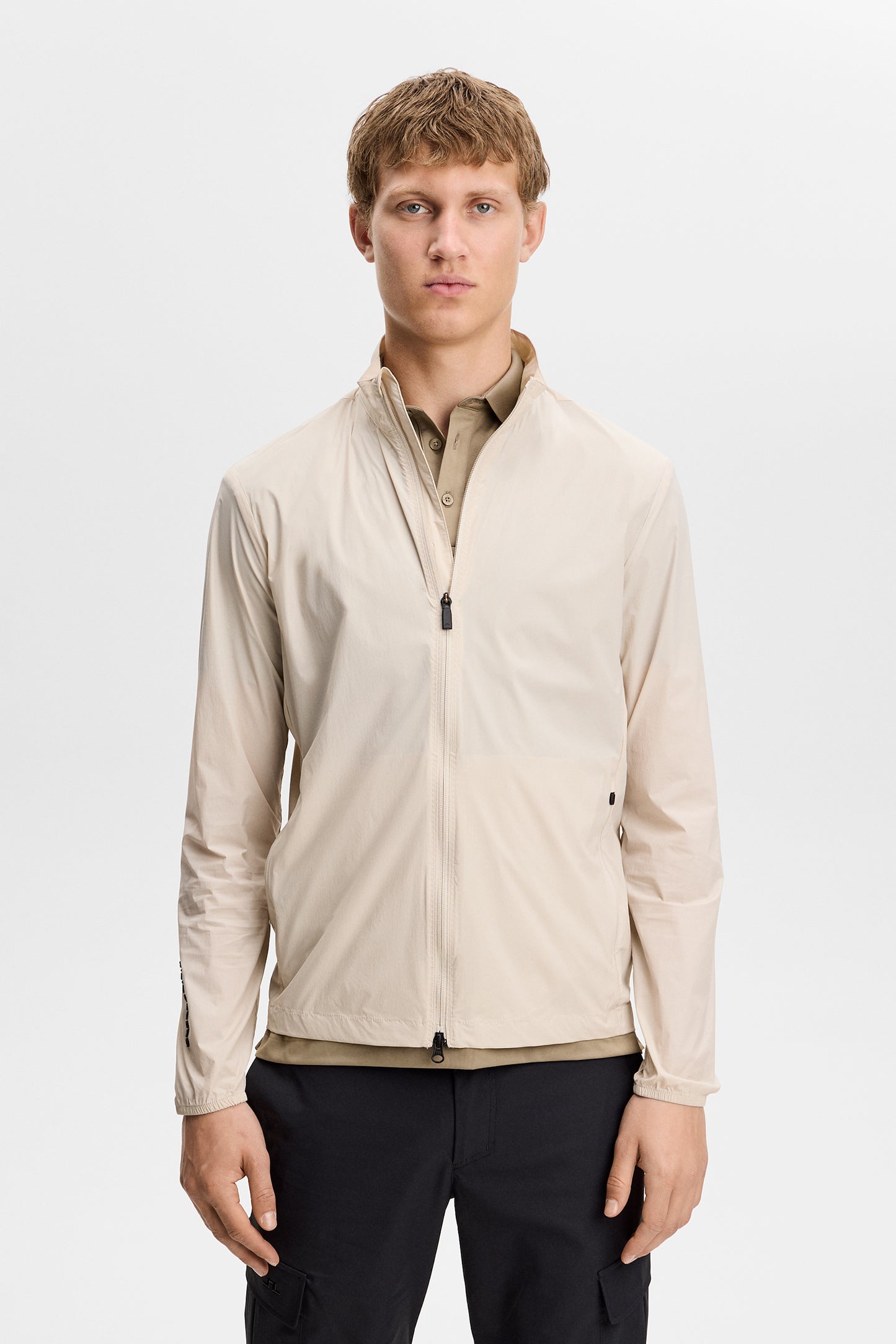 Tour Tech Packable Jacket in Moonbeam by J.Lindeberg