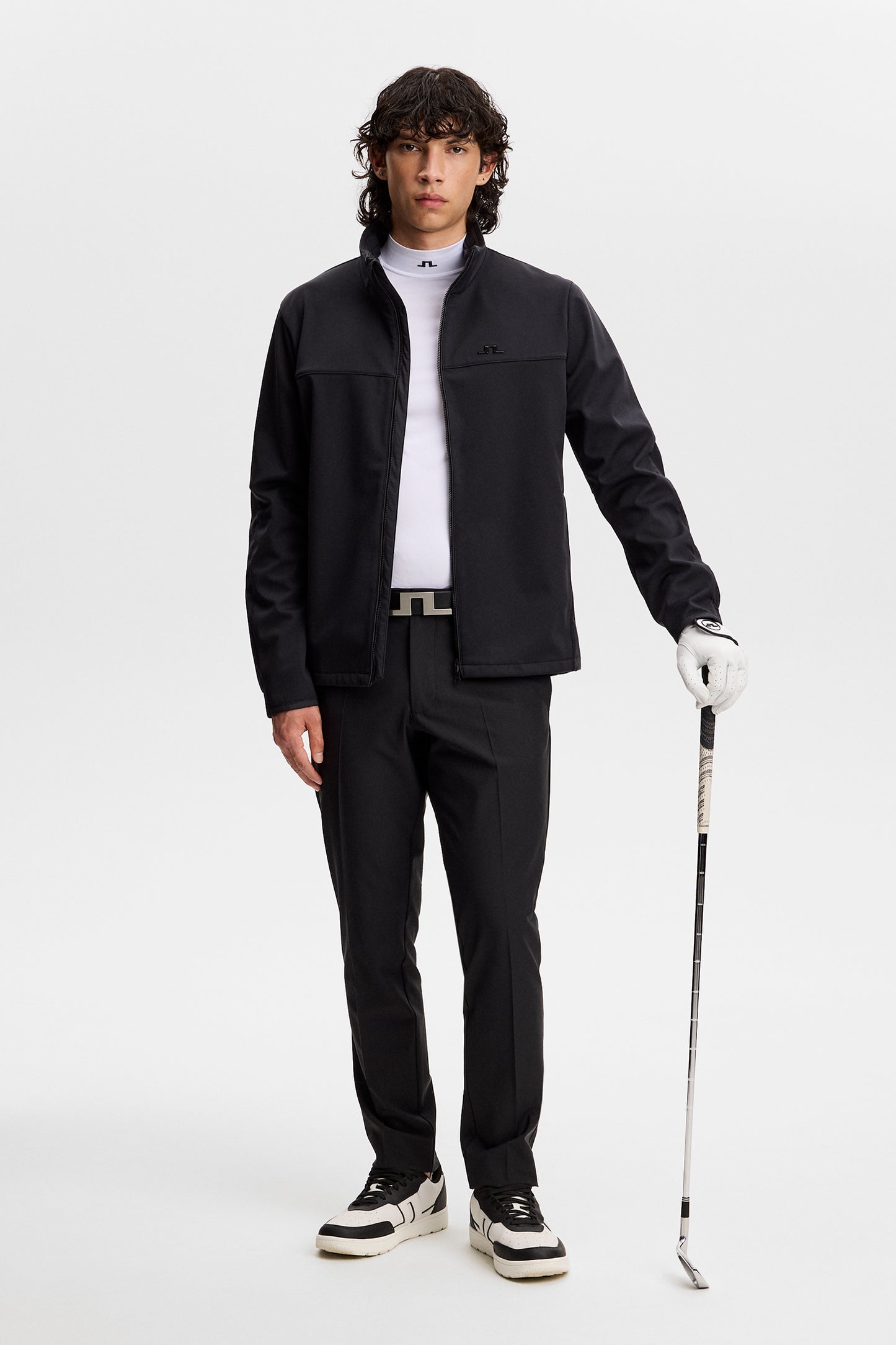 Johnny Softshell Jacket in Black by J.Lindeberg