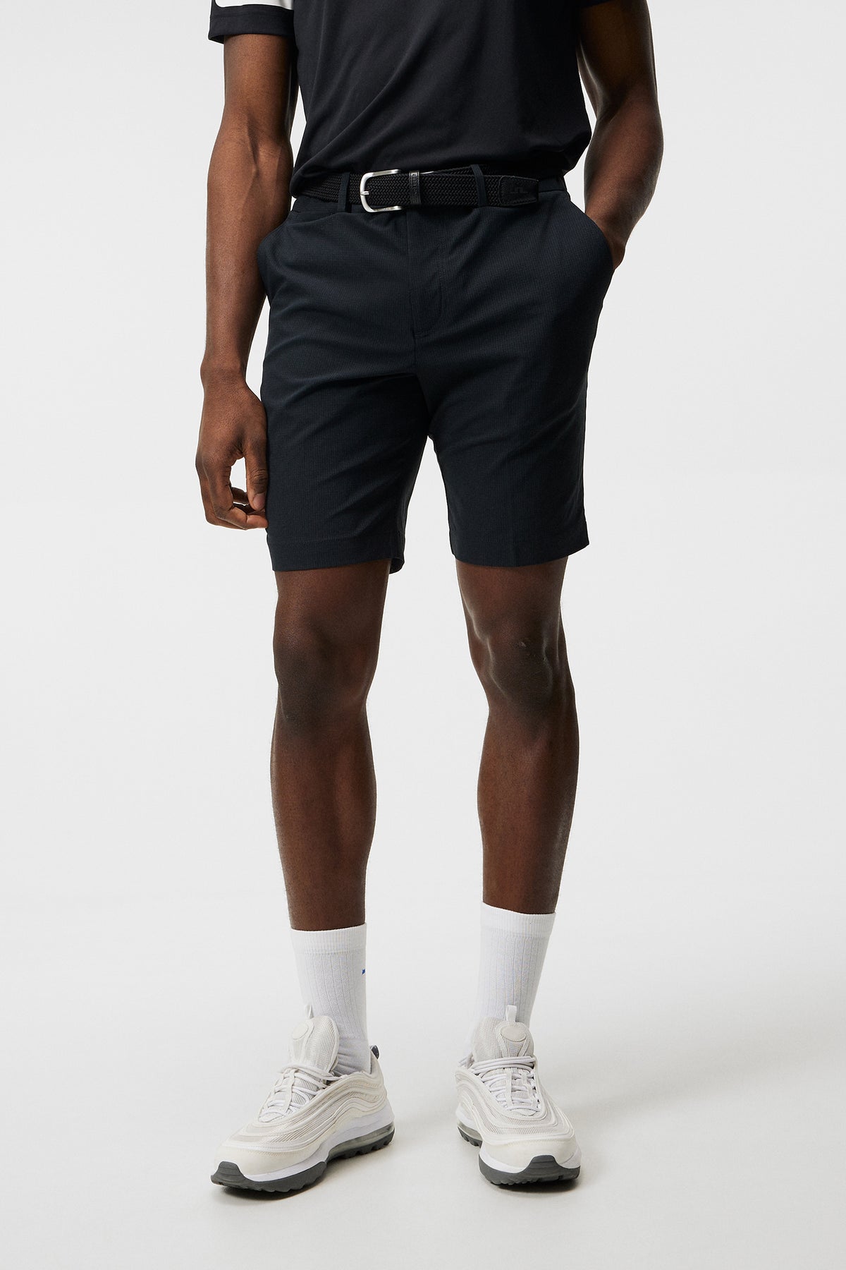 Vent Tight Golf Shorts in Black by J.Lindeberg
