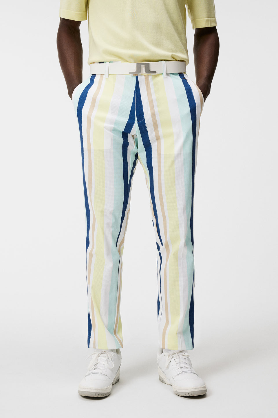 Tim Print Pant / Painted Stripe Wax Yellow