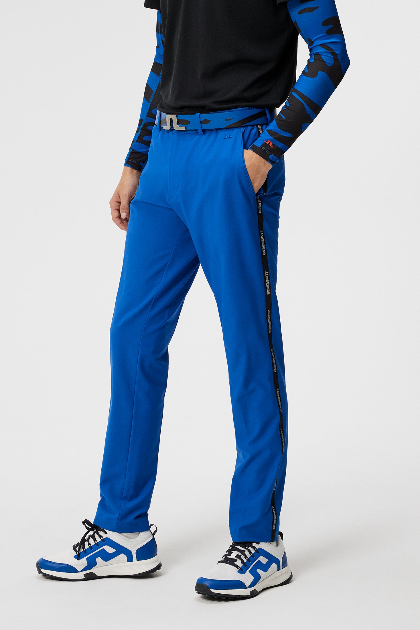 j.lindeberg Stuart Stripe Pant Black Hotsell | Outdoor Sports