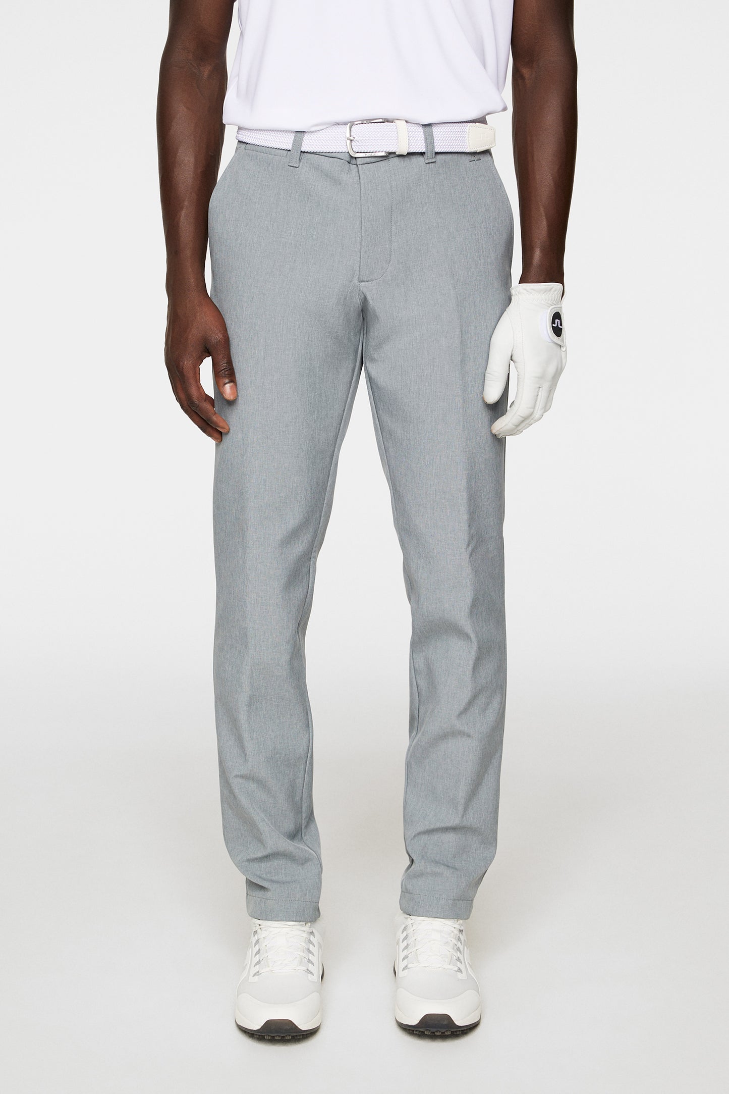 Ellott Bonded Fleece Pant in Medium Grey Melange by J.Lindeberg