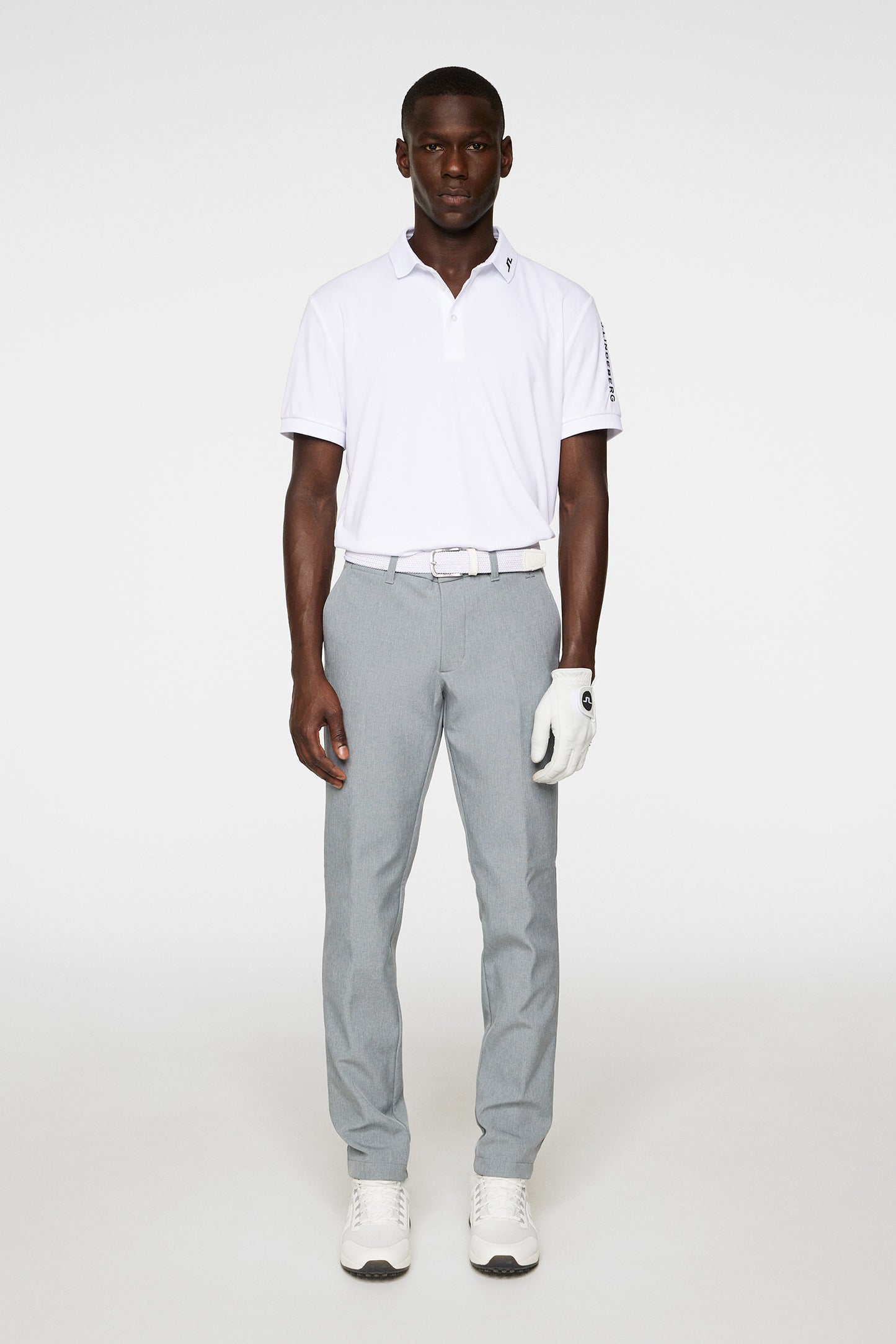 Ellott Bonded Fleece Pant in Medium Grey Melange by J.Lindeberg