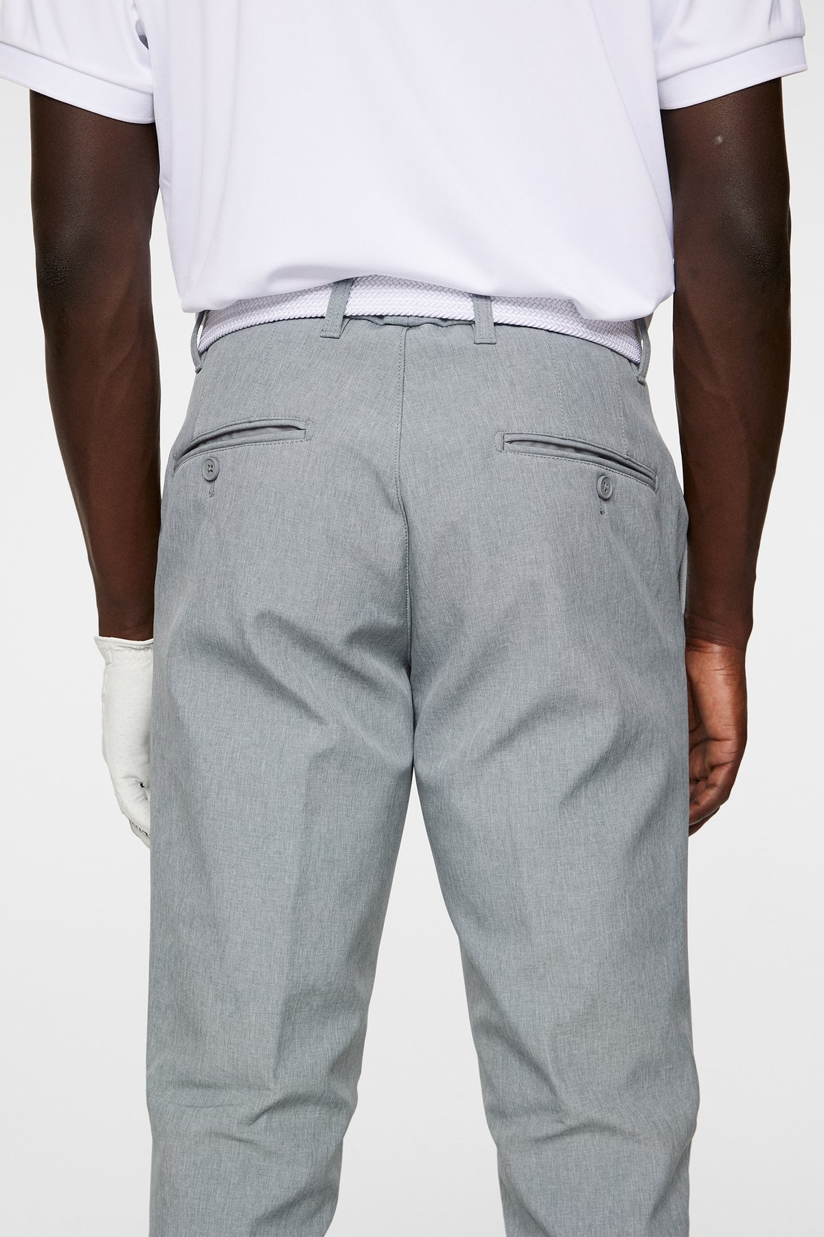 Ellott Bonded Fleece Pant in Medium Grey Melange by J.Lindeberg
