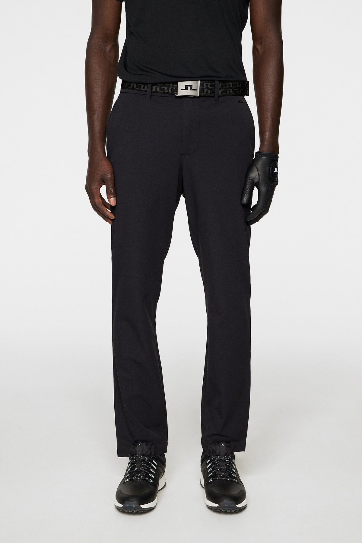 Axil Fleece Twill Pant in Black by J.Lindeberg