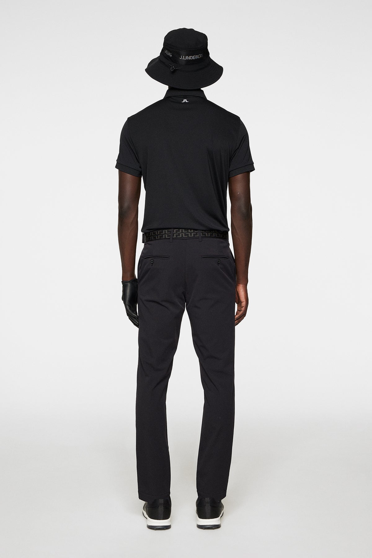 Axil Fleece Twill Pant in Black by J.Lindeberg