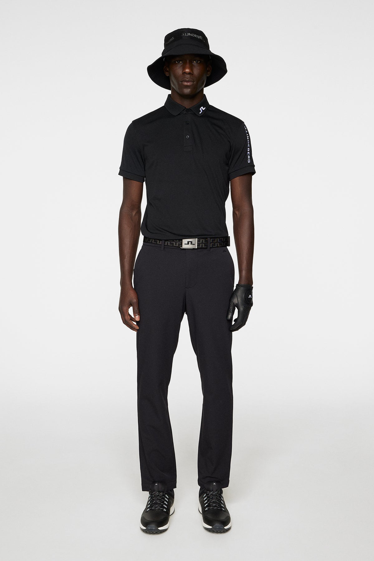 Axil Fleece Twill Pant in Black by J.Lindeberg