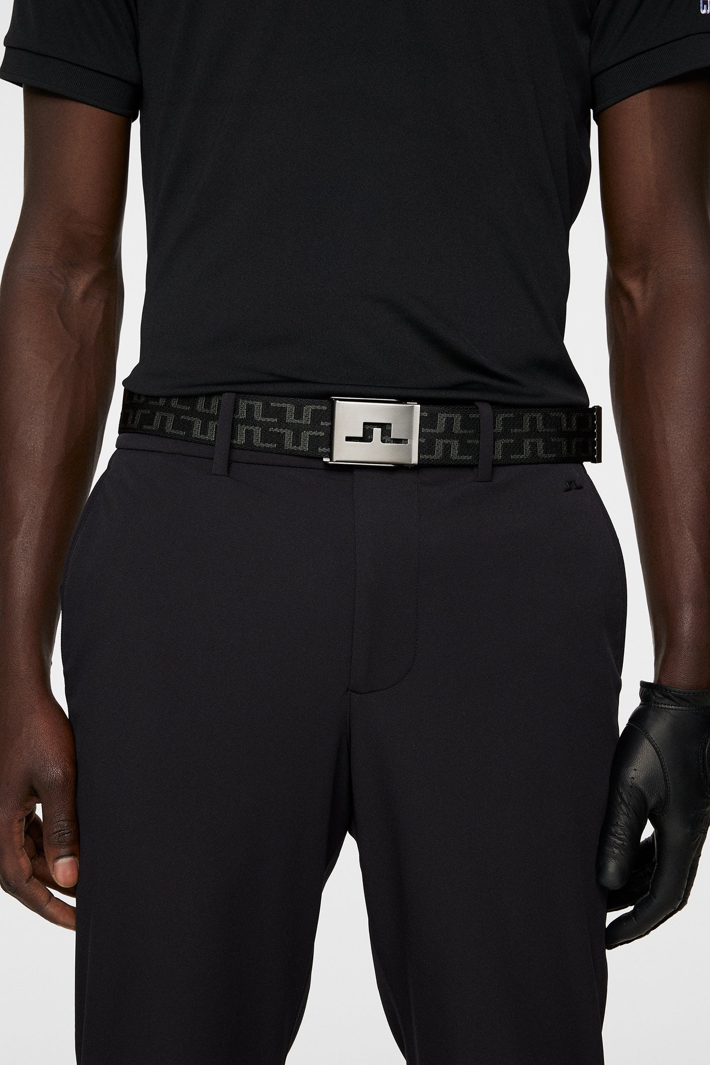 Axil Fleece Twill Pant in Black by J.Lindeberg