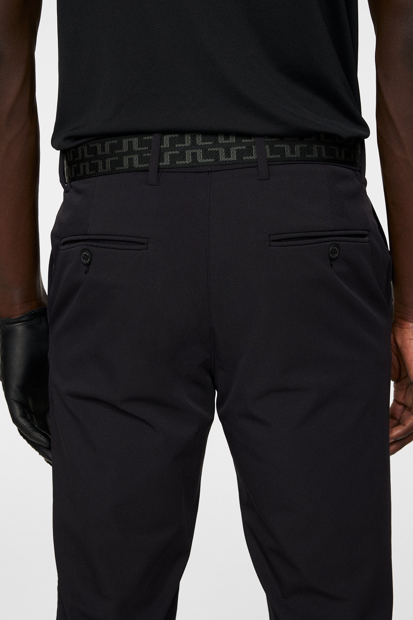 Axil Fleece Twill Pant in Black by J.Lindeberg