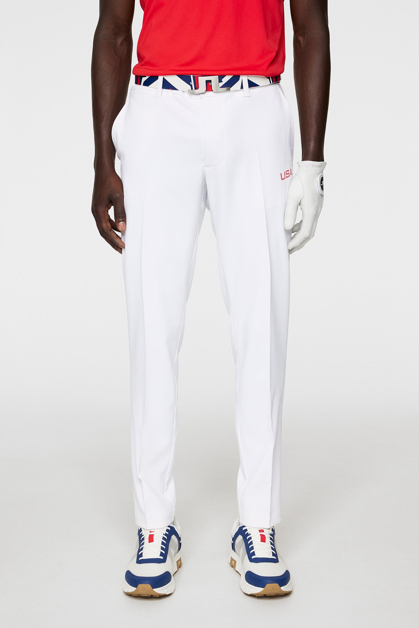 Ellott Pant in White by J.Lindeberg