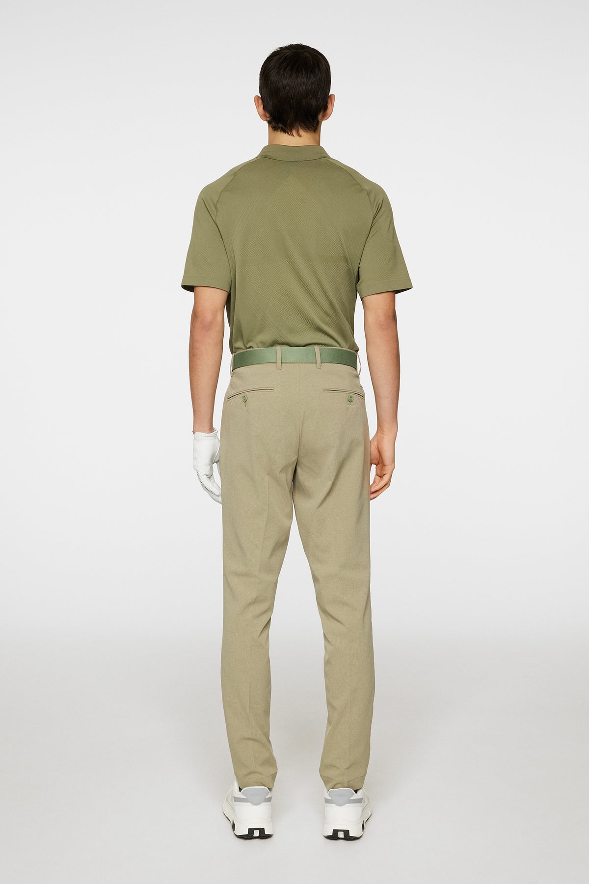 Vent Pant in Oil Green by J.Lindeberg