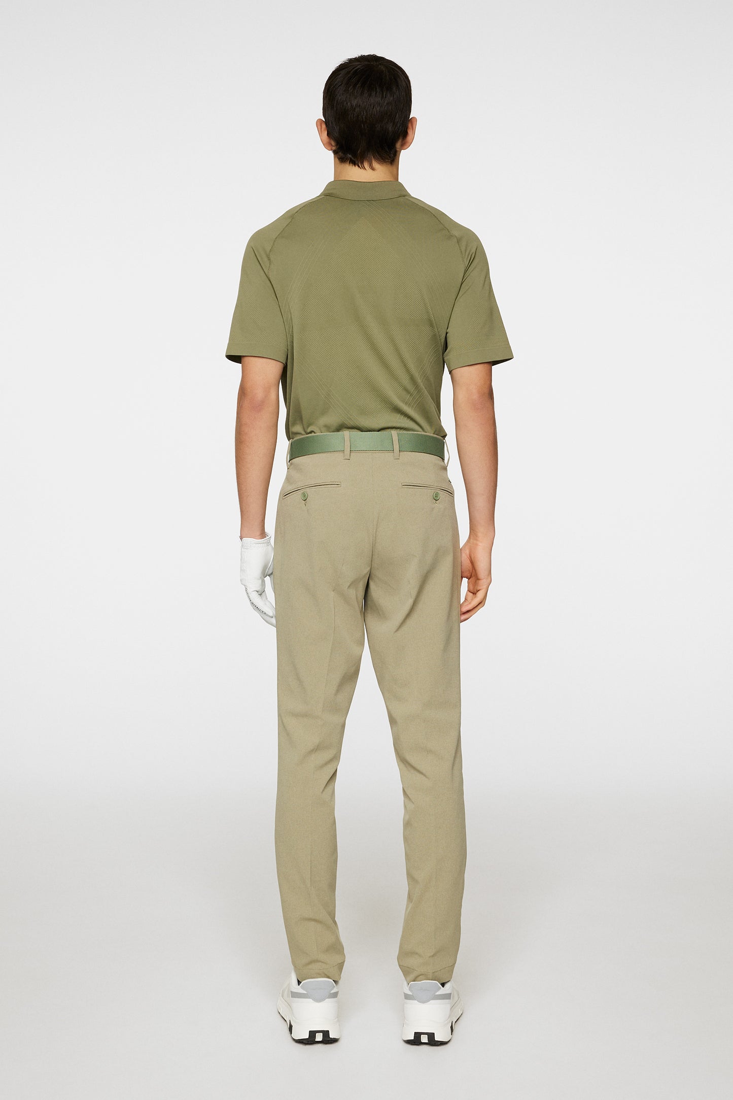 Vent Pant in Oil Green by J.Lindeberg