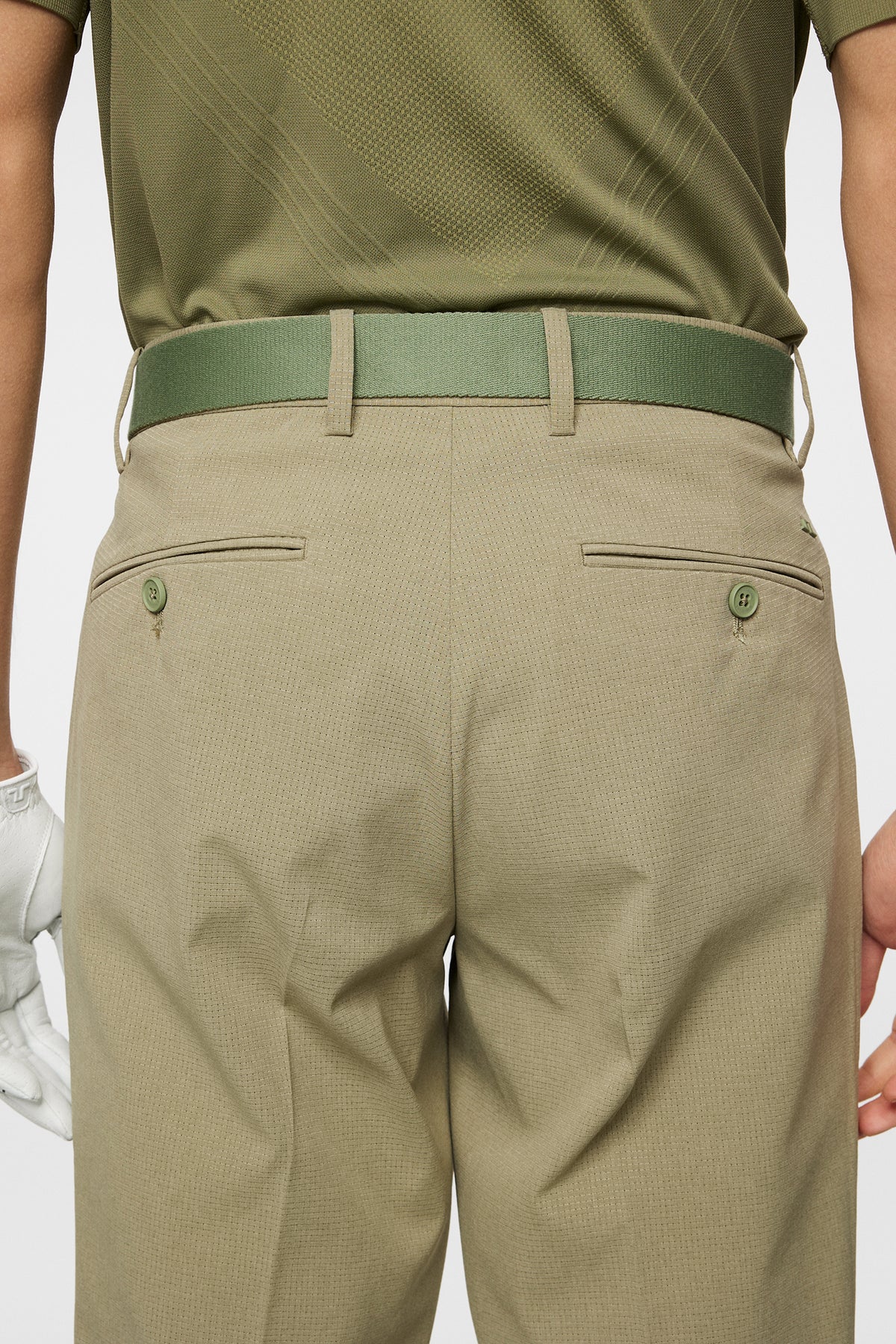 Vent Pant in Oil Green by J.Lindeberg