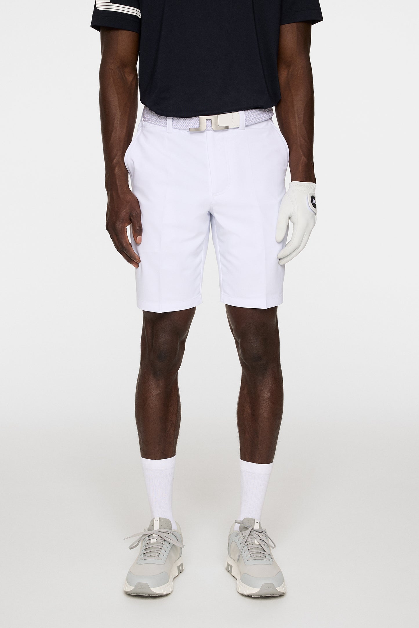 Mitch Shorts in White by J.Lindeberg