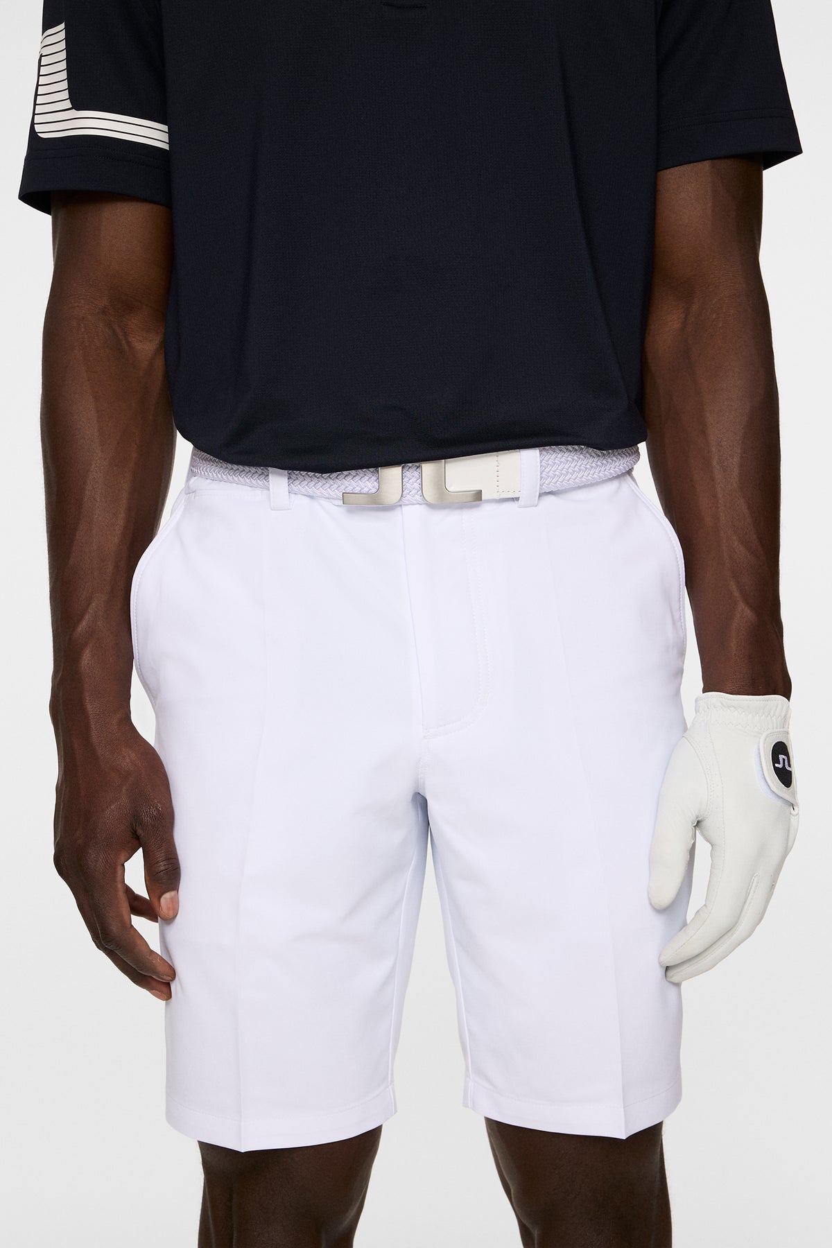 Mitch Shorts in White by J.Lindeberg