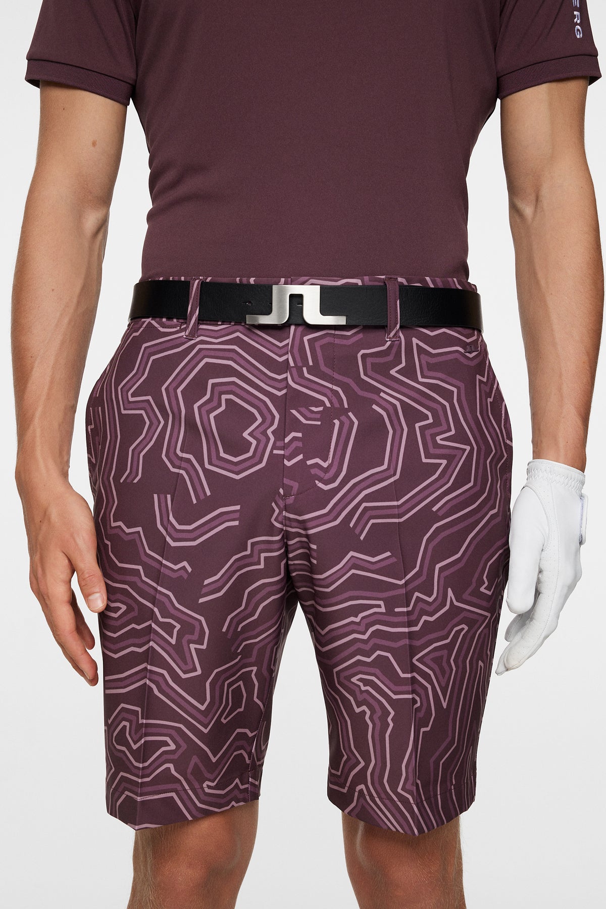 Eloy Print Shorts in Topo Huckleberry L by J.Lindeberg