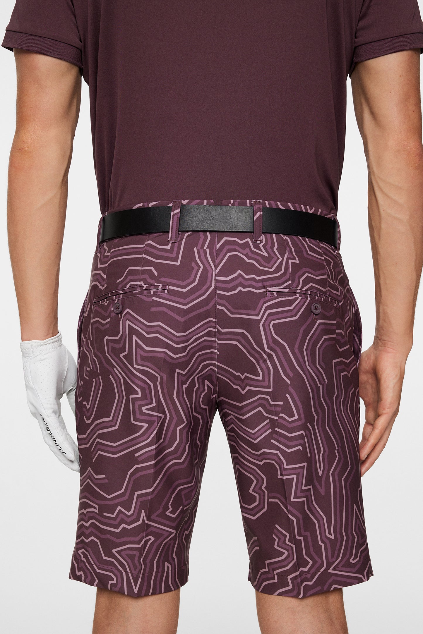 Eloy Print Shorts in Topo Huckleberry L by J.Lindeberg