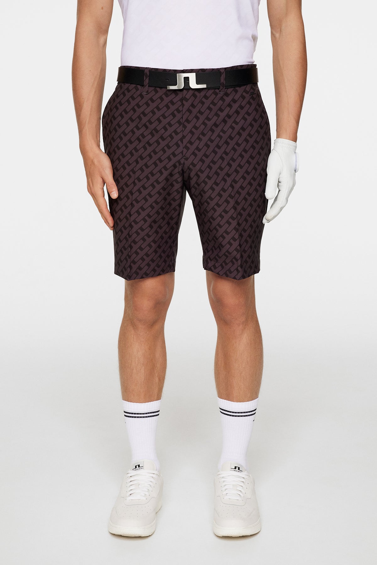Eloy Print Shorts in Tour Geo Tonal Black M by J.Lindeberg