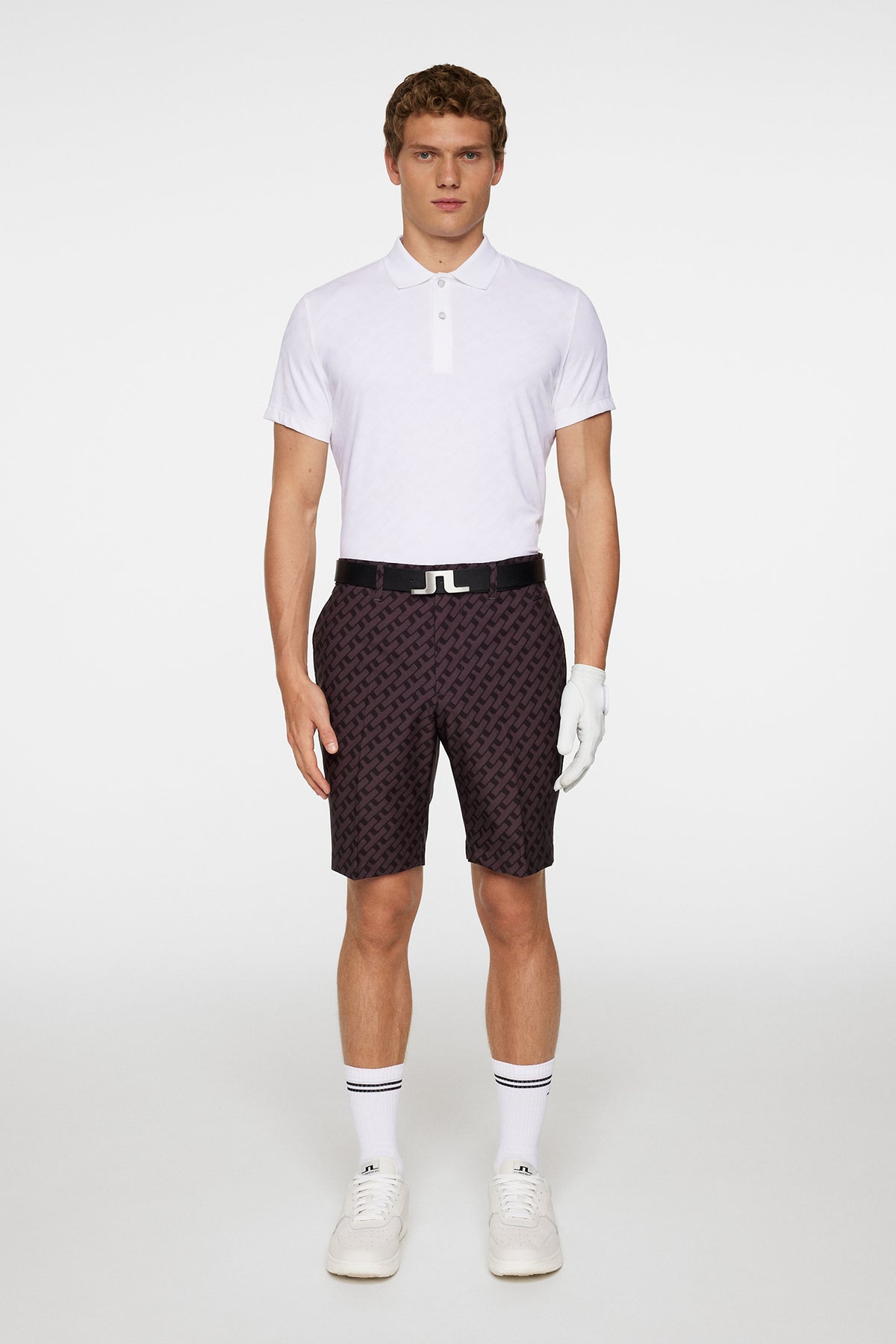 Eloy Print Shorts in Tour Geo Tonal Black M by J.Lindeberg
