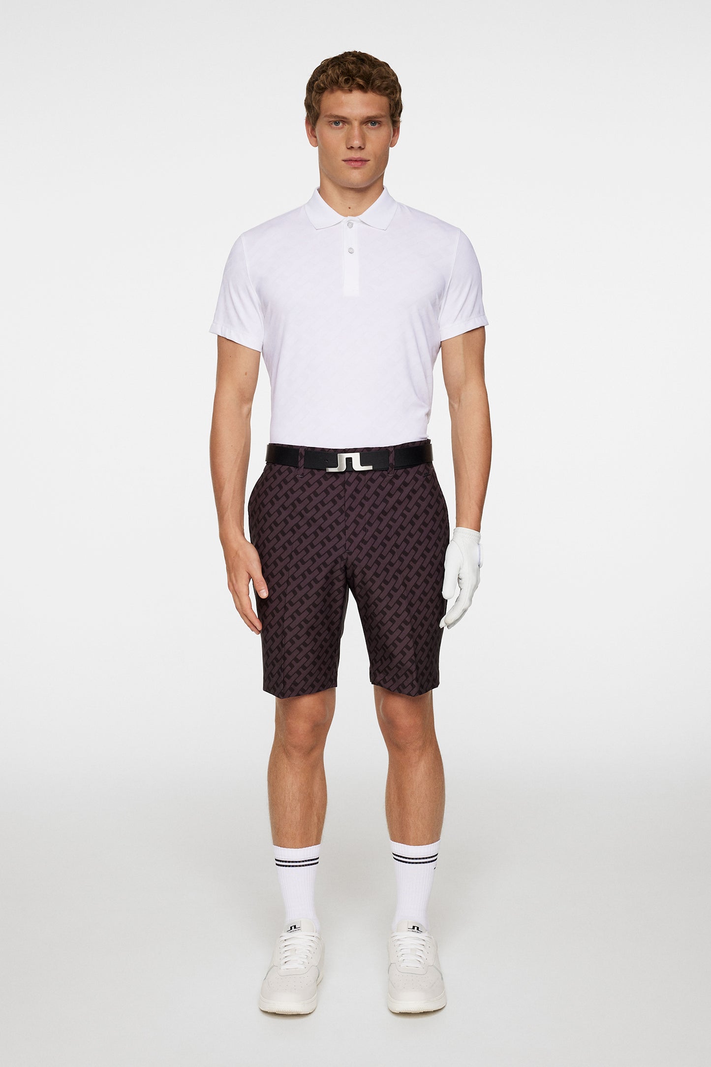 Eloy Print Shorts in Tour Geo Tonal Black M by J.Lindeberg
