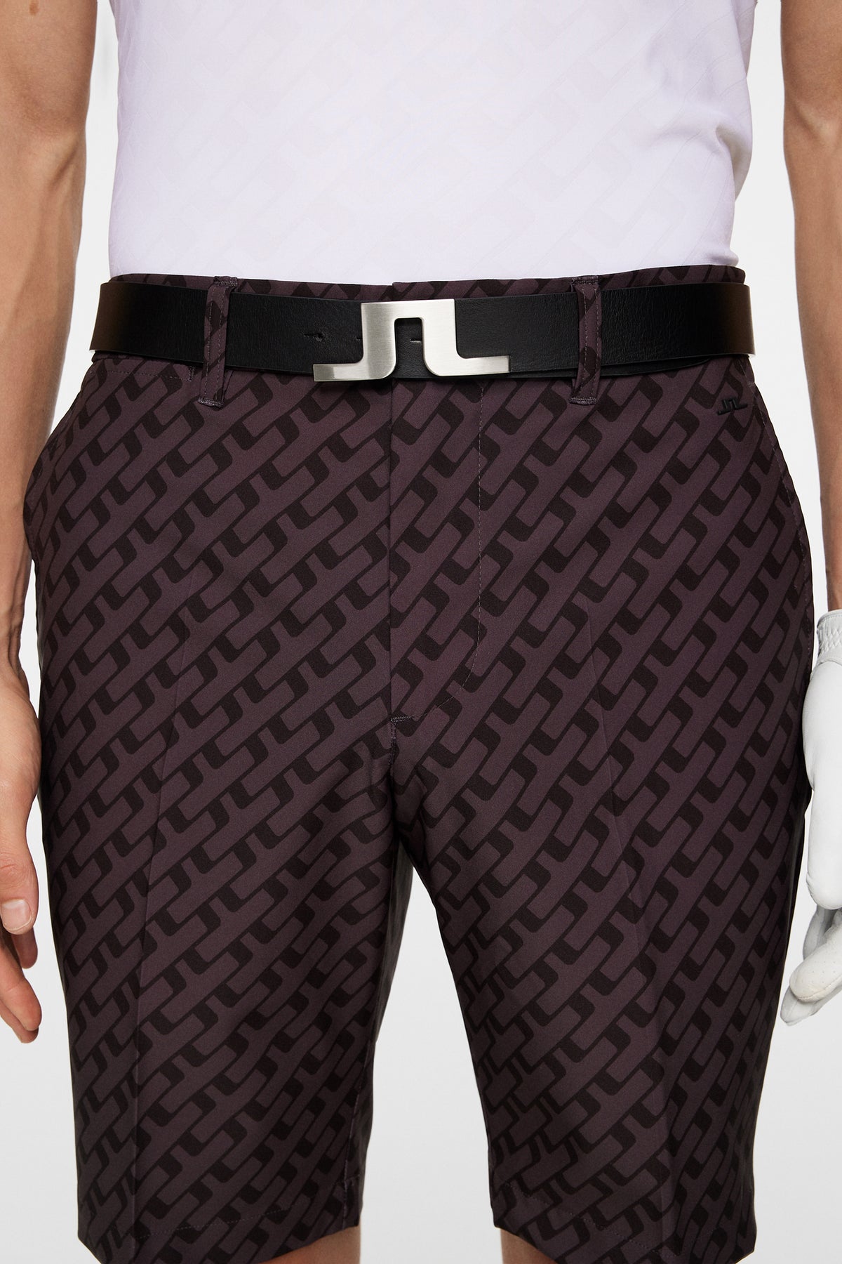 Eloy Print Shorts in Tour Geo Tonal Black M by J.Lindeberg