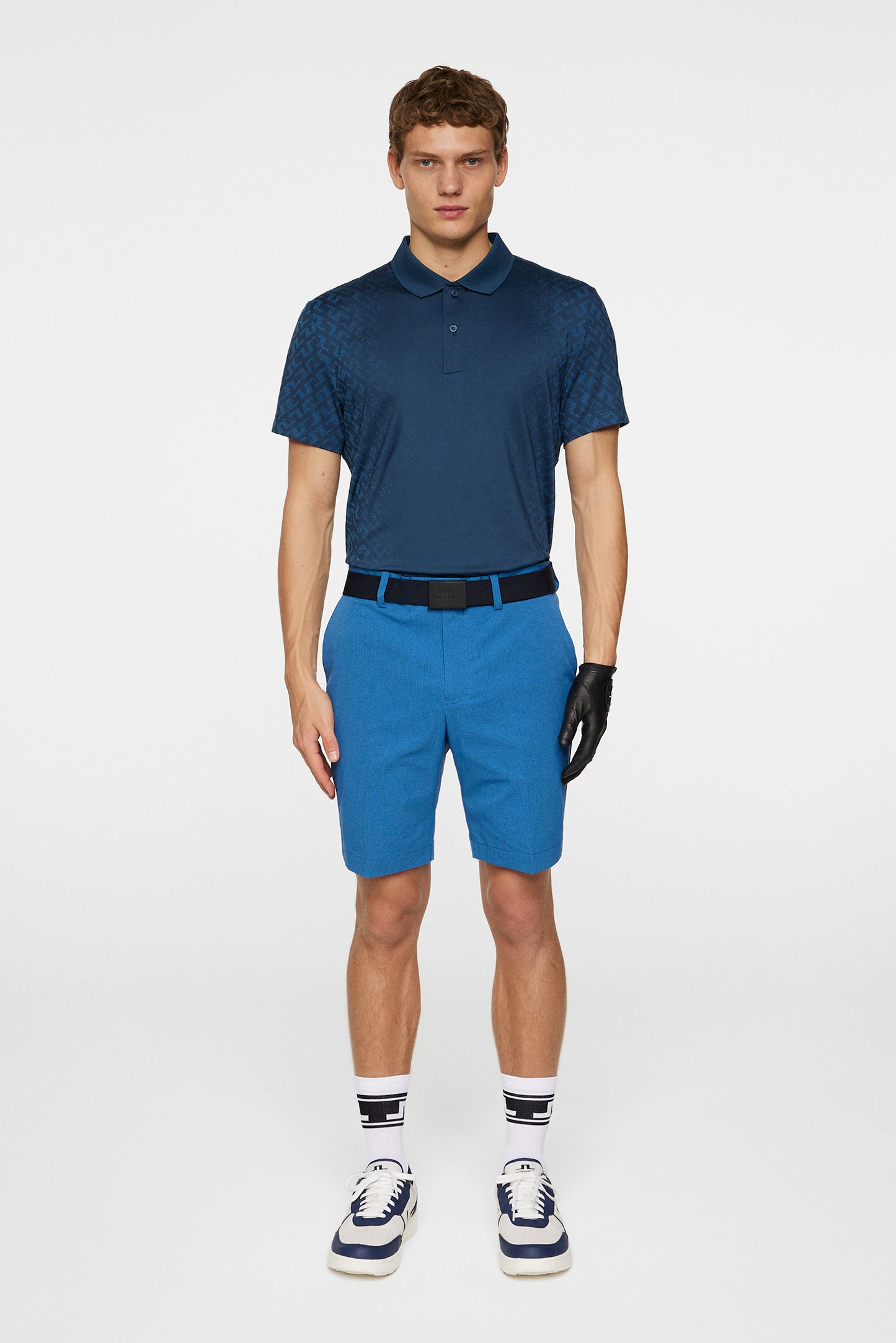 Vent Shorts in Dark Blue by J.Lindeberg