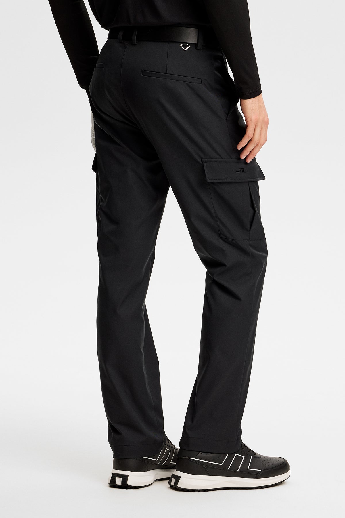 Aksel Cargo Pant in Black by J.Lindeberg