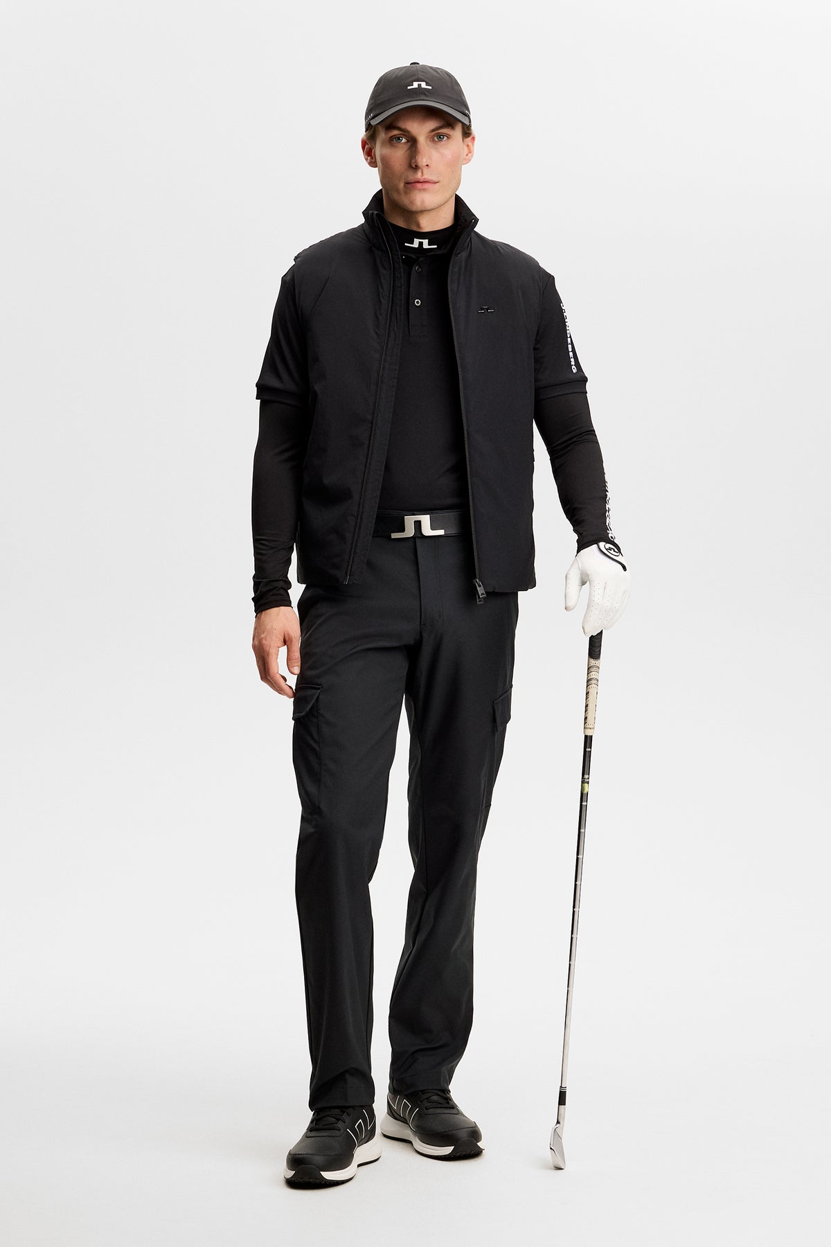 Aksel Cargo Pant in Black by J.Lindeberg