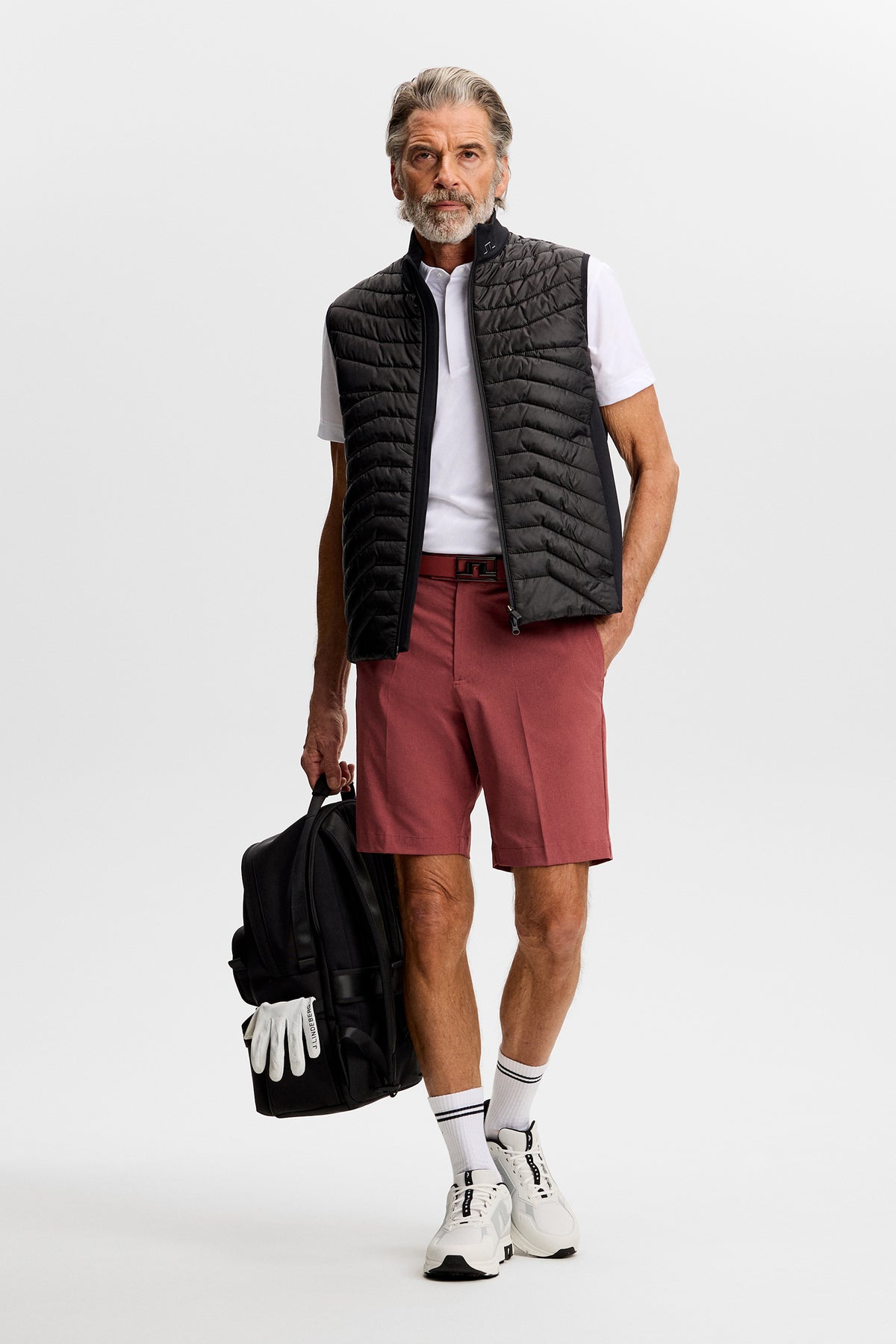 Vent Shorts in Apple Butter by J.Lindeberg