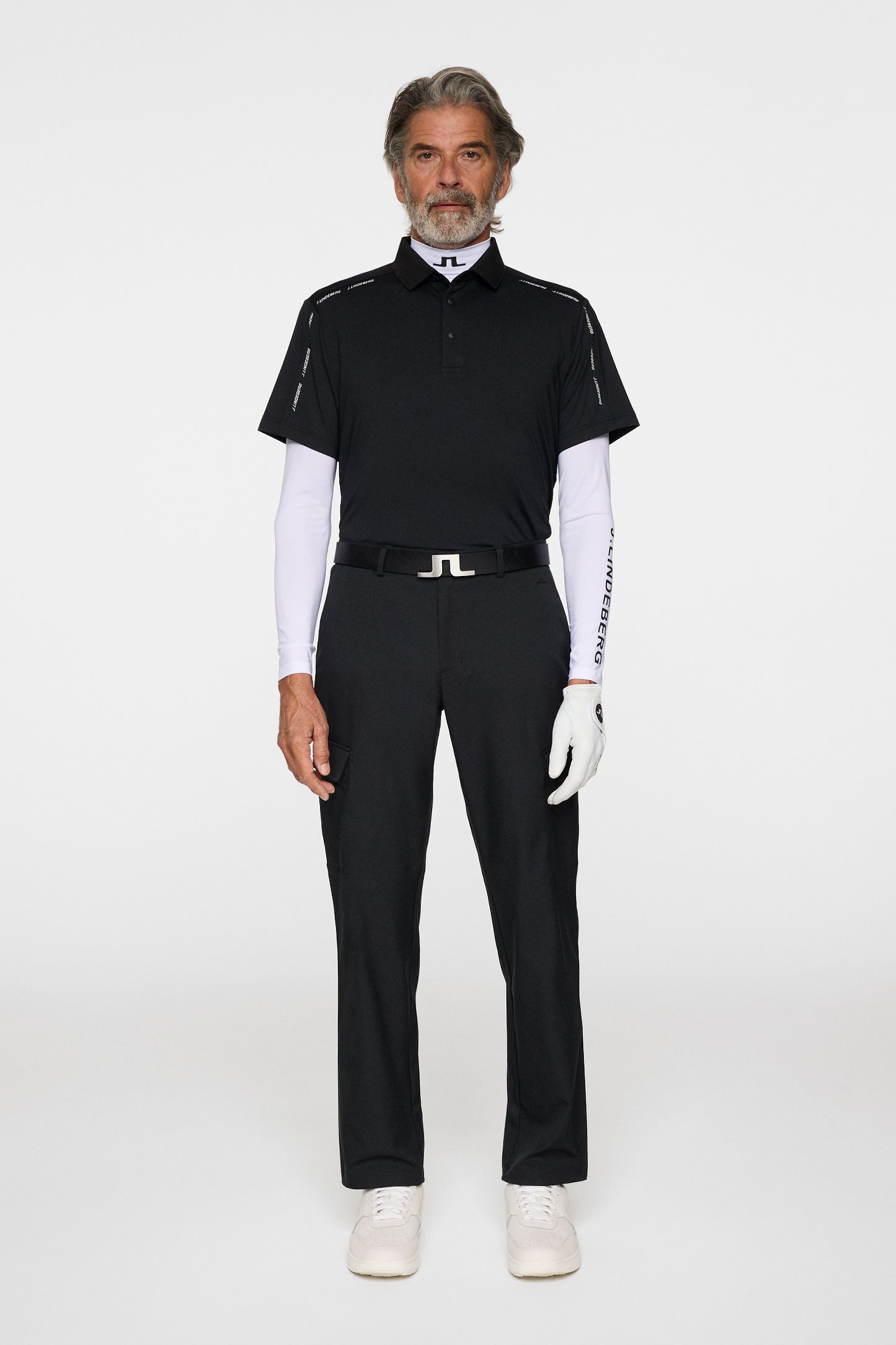Aksel Cargo Pant in Black by J.Lindeberg