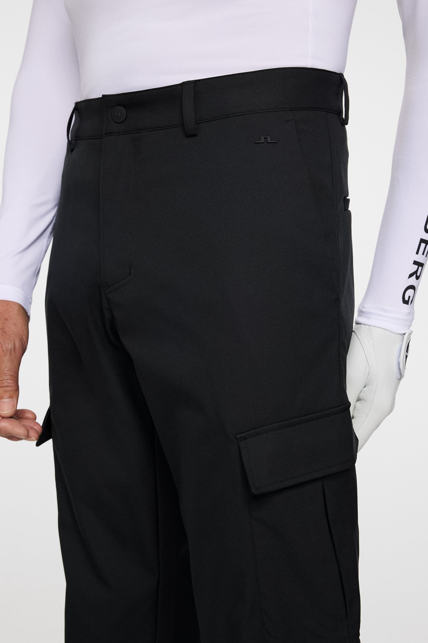 Aksel Cargo Pant in Black by J.Lindeberg