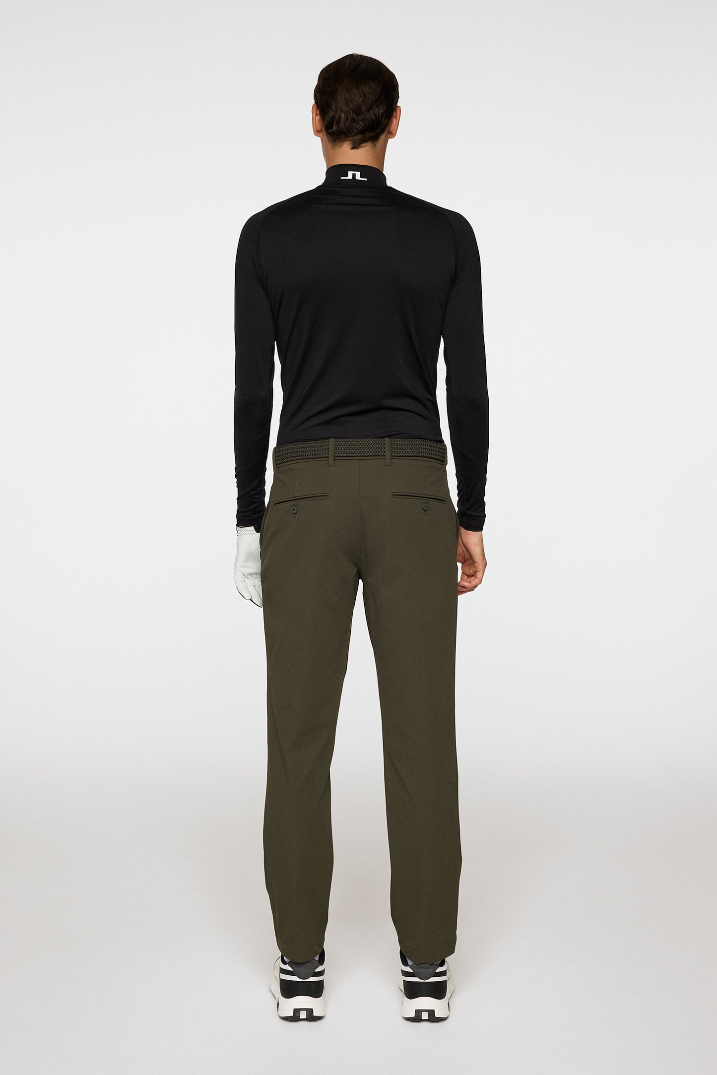 Axil Fleece Twill Pant in Forest Green by J.Lindeberg