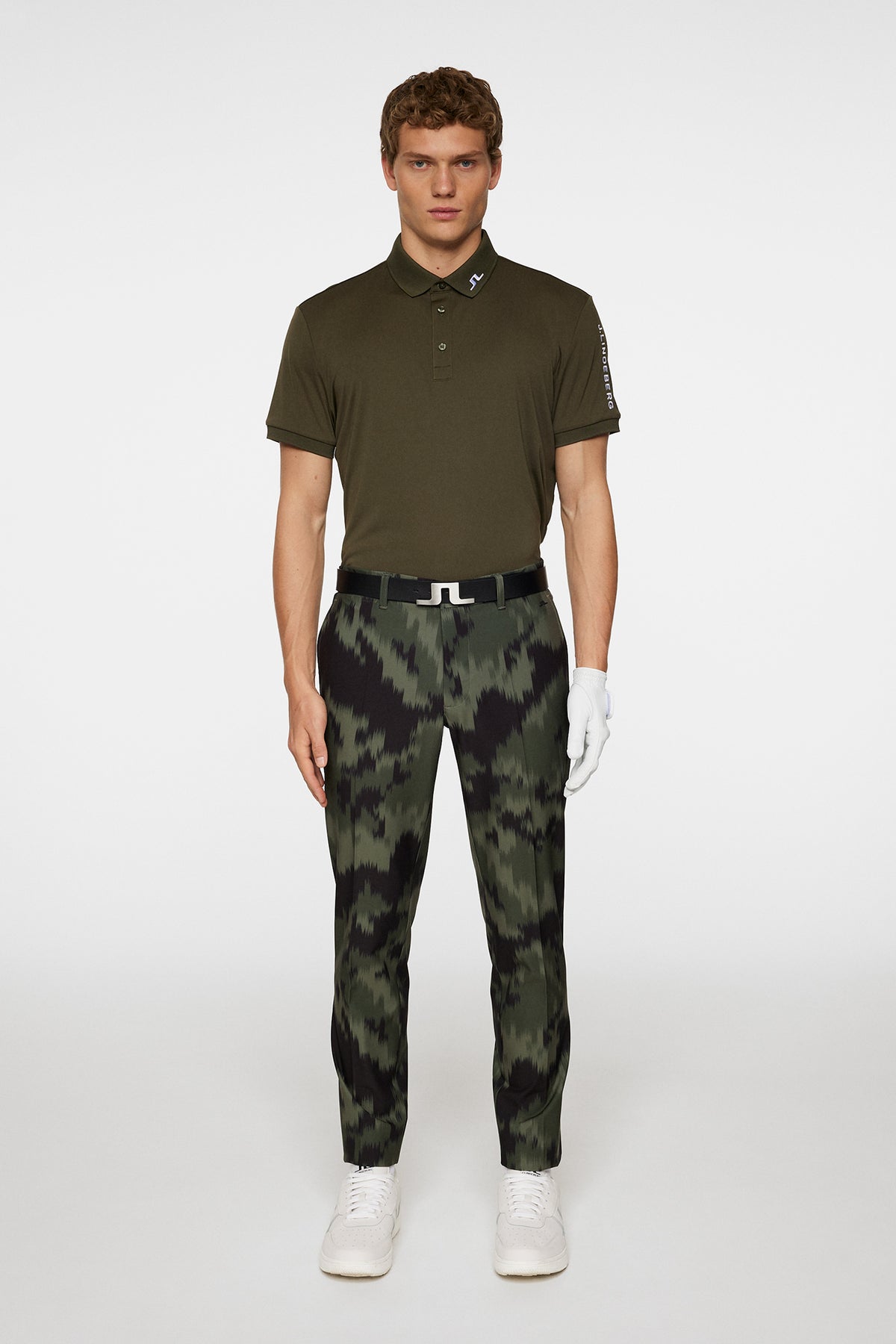 Ellott Print Pant in Warp Forest L by J.Lindeberg