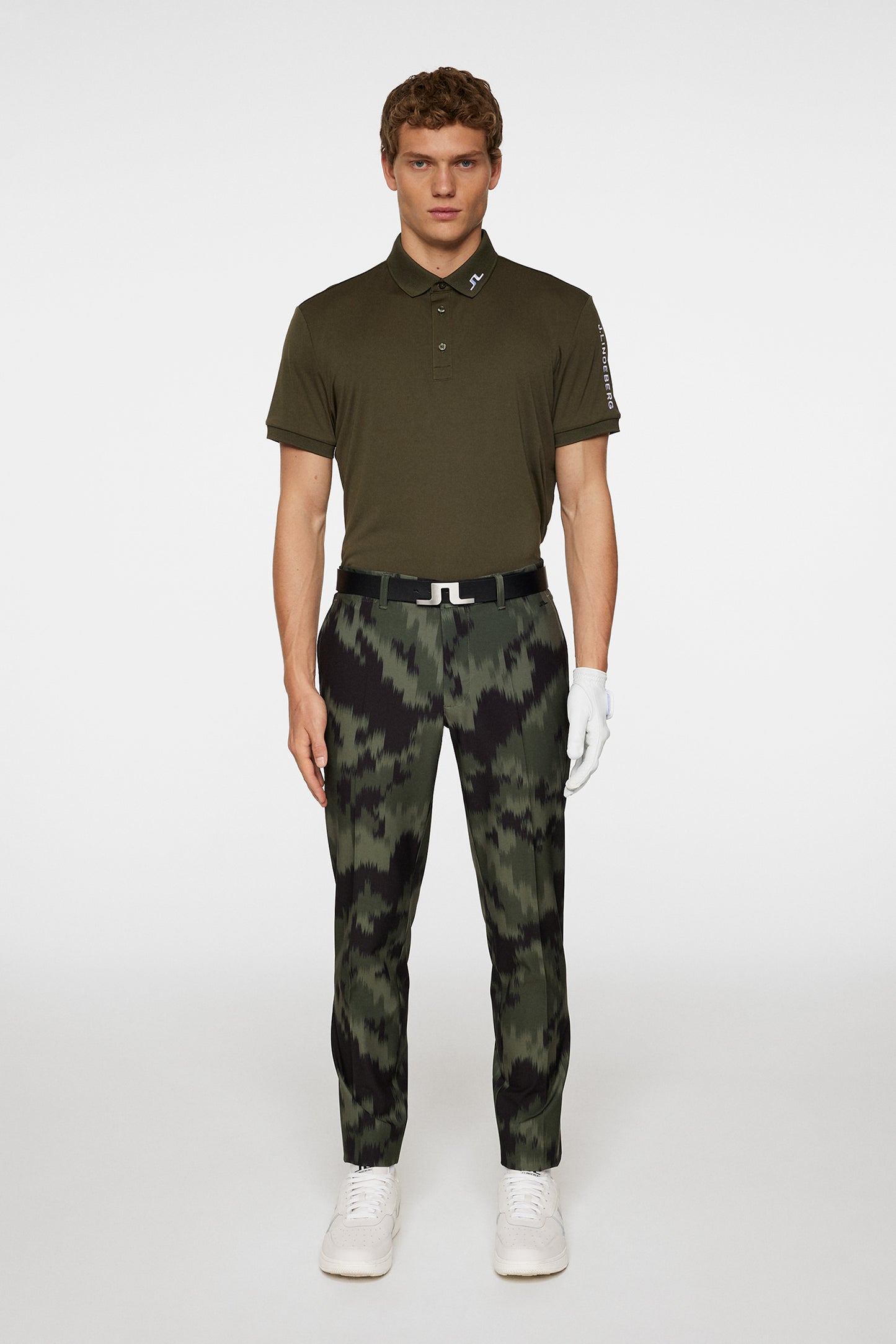 Ellott Print Pant in Warp Forest L by J.Lindeberg