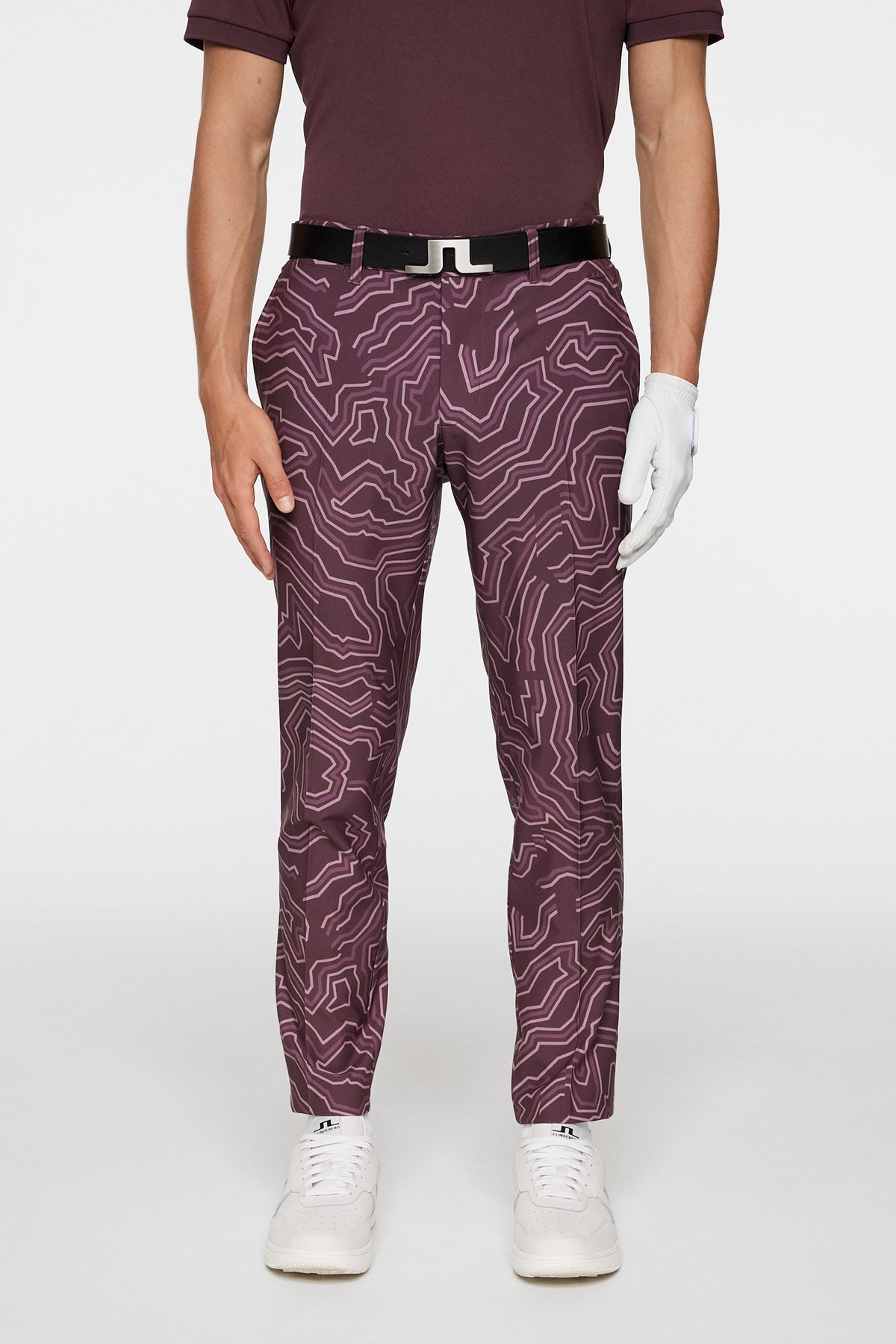 Ellott Print Pant in Topo Huckleberry L by J.Lindeberg