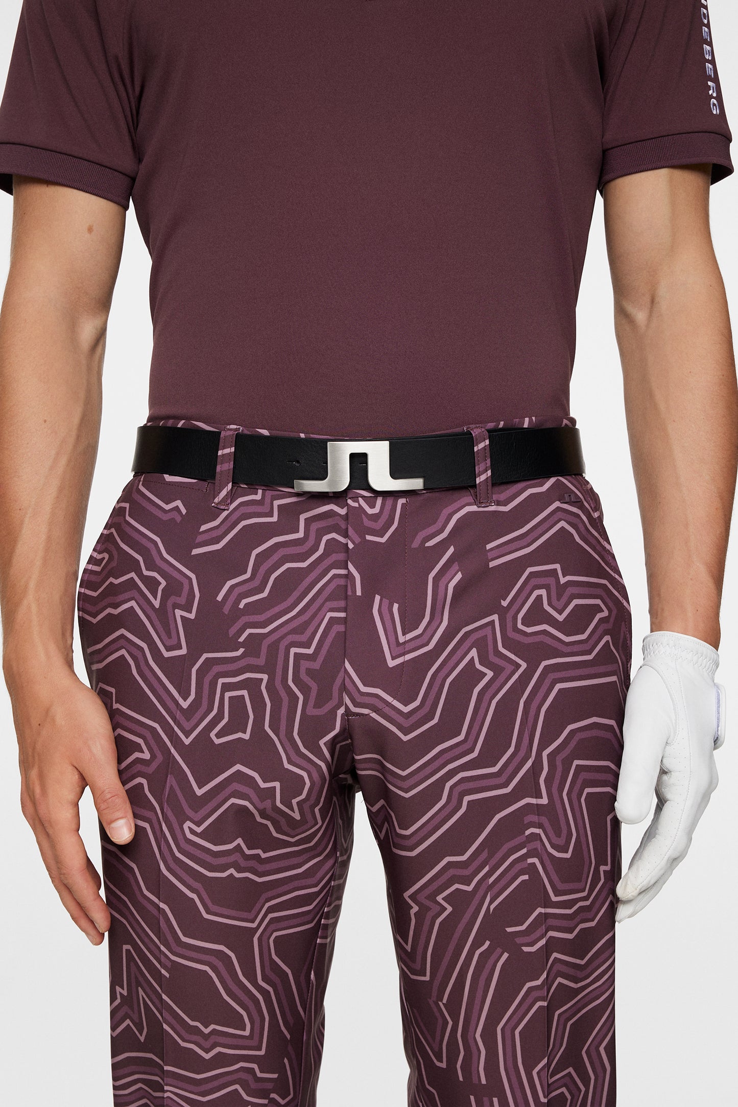 Ellott Print Pant in Topo Huckleberry L by J.Lindeberg